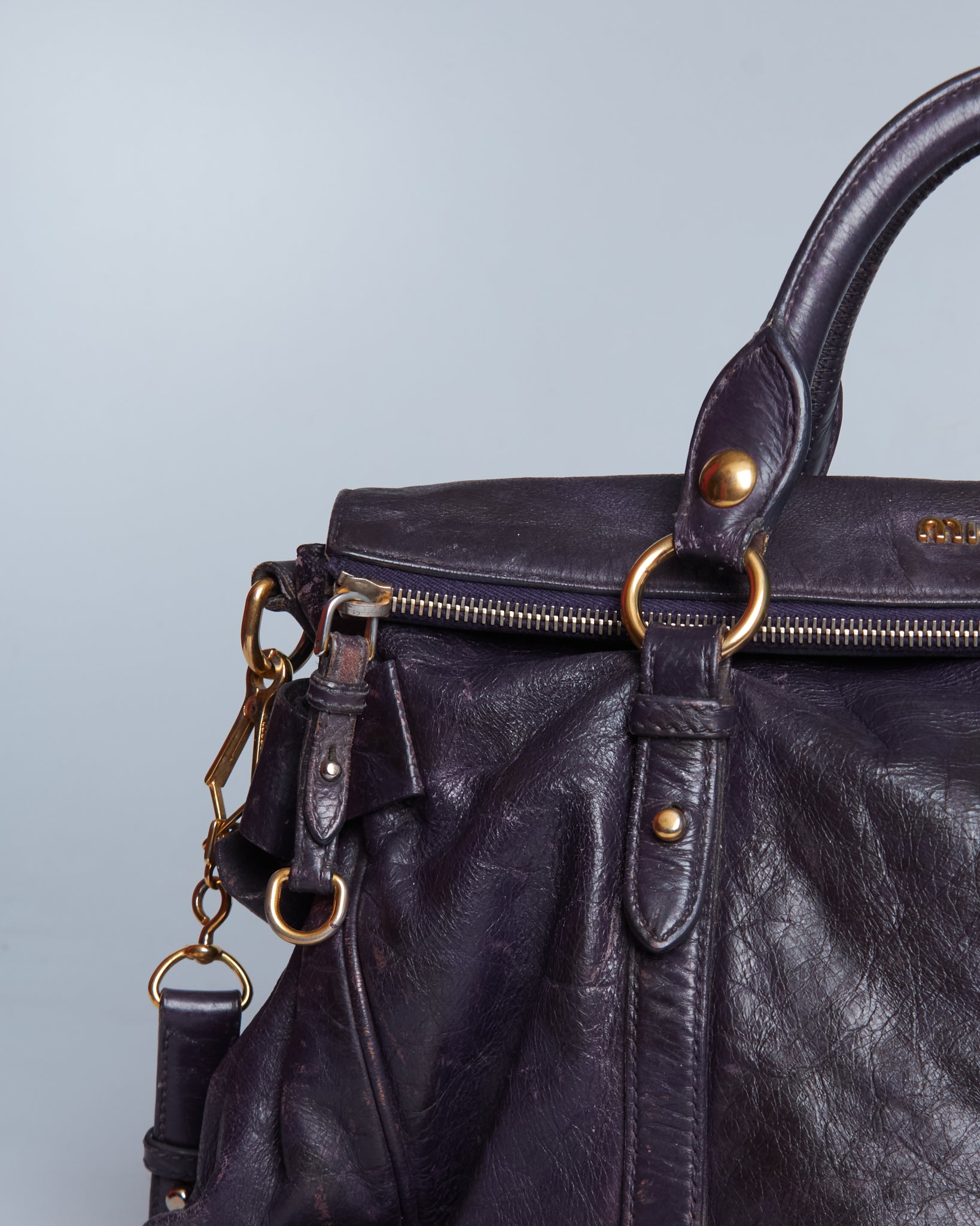 Miu Miu Vitello Lux Bow
