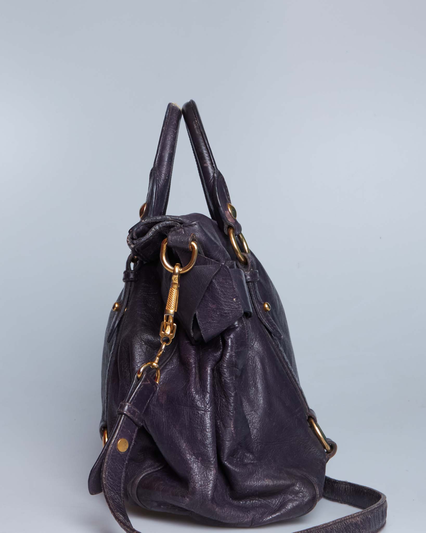 Miu Miu Vitello Lux Bow