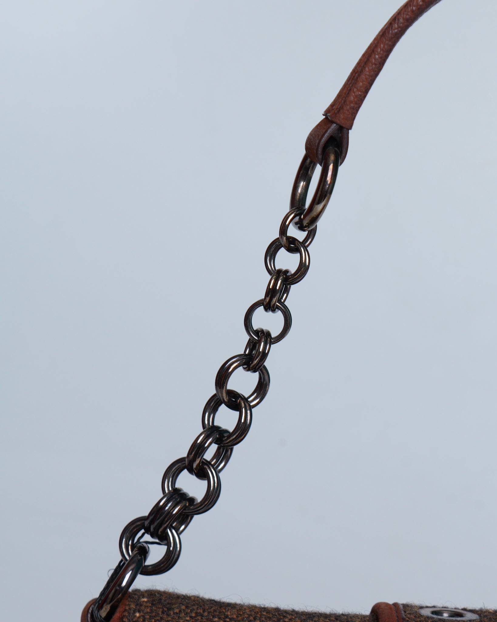 Prada Tweed Shoulder Bag