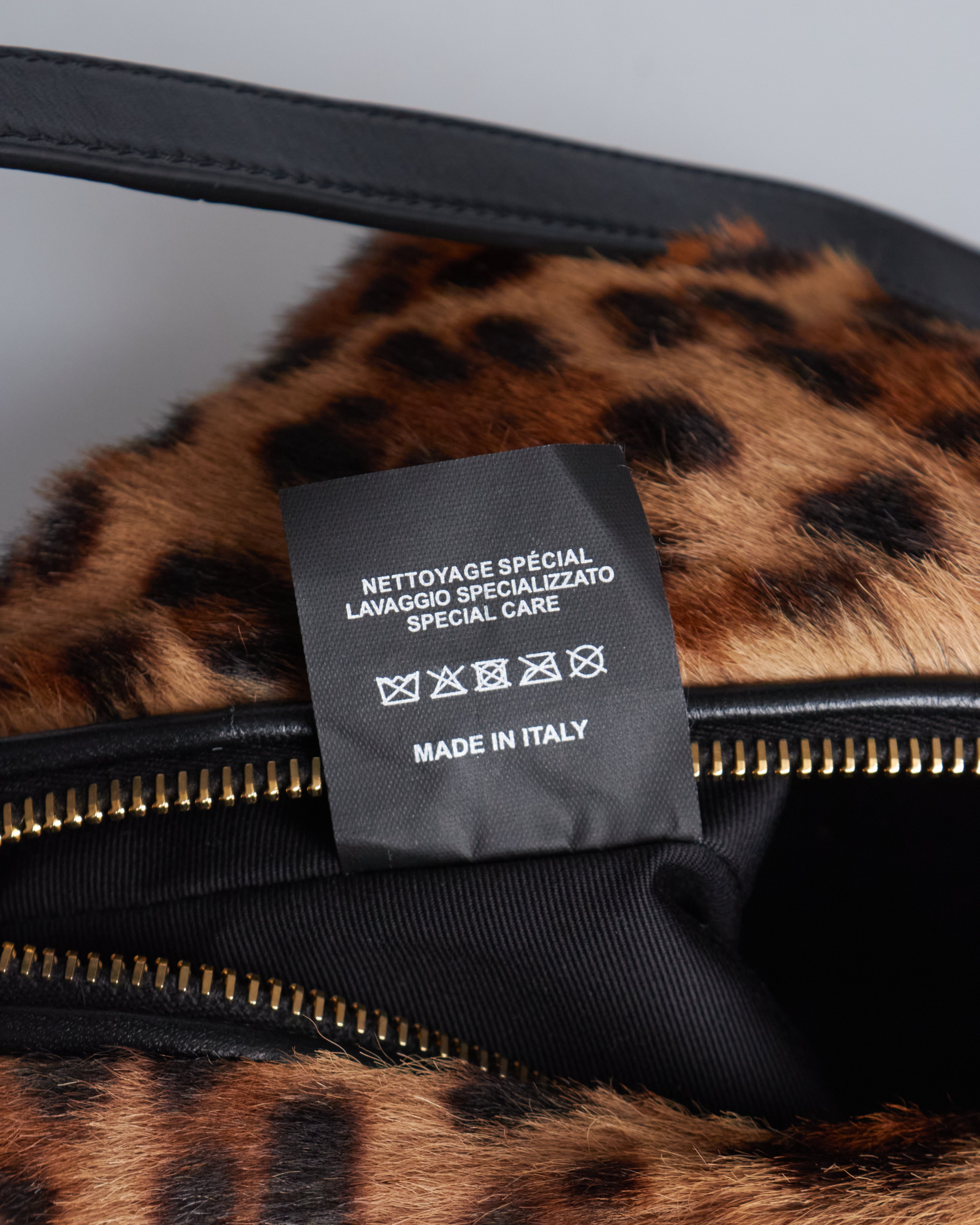 Saint Laurent Leopard Shoulder Bag