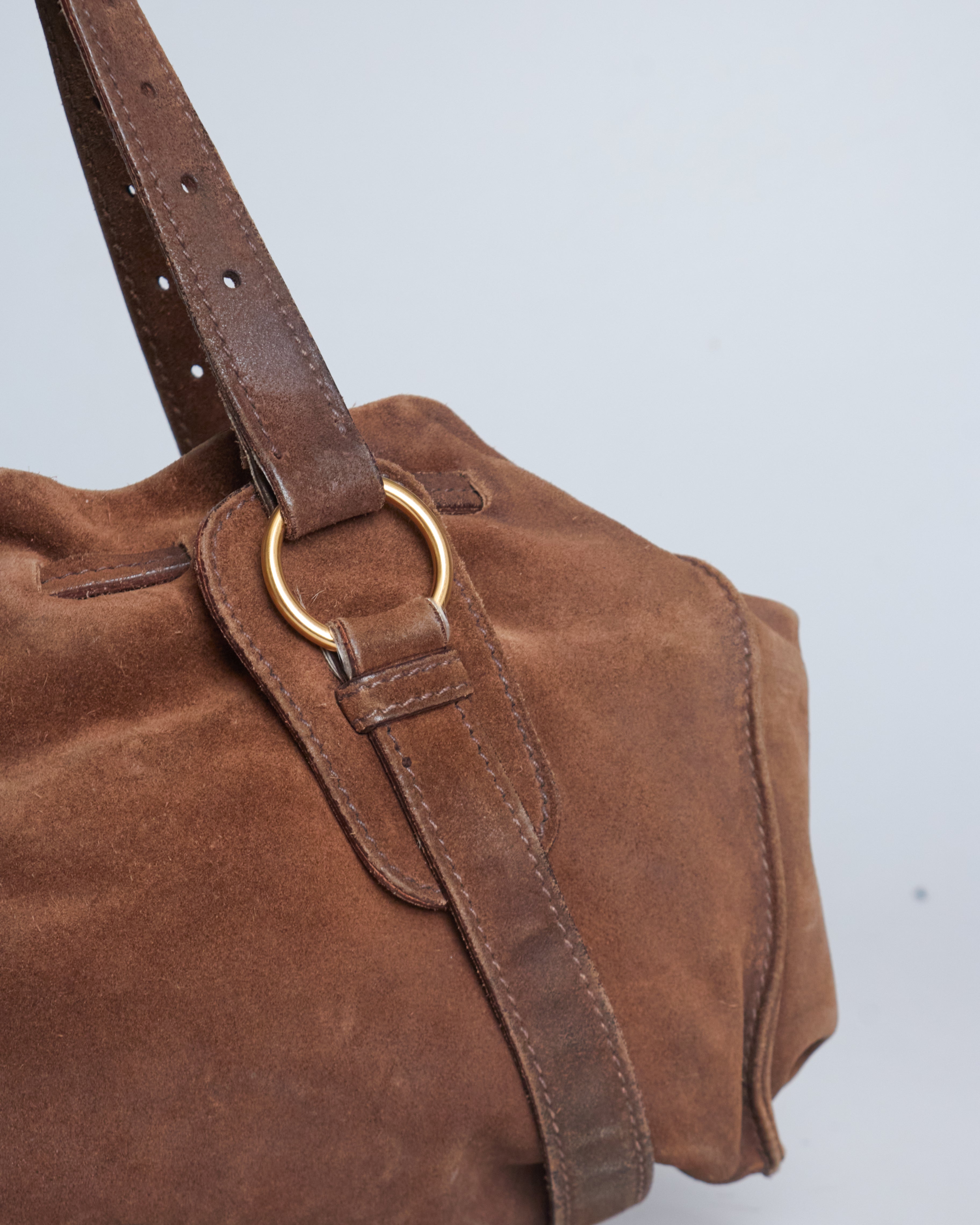 Miu Miu Suede Beau Handbag