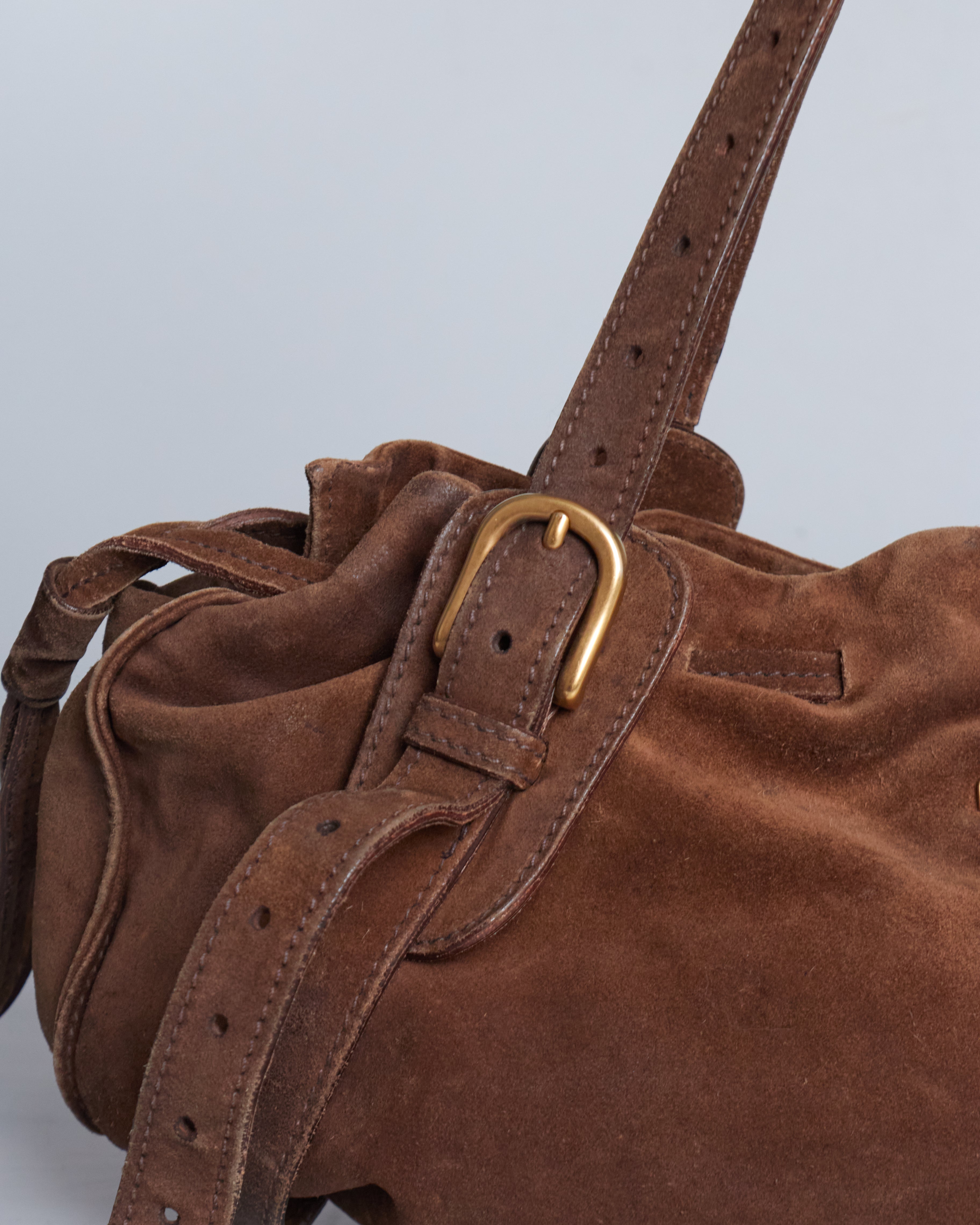 Miu Miu Suede Beau Handbag