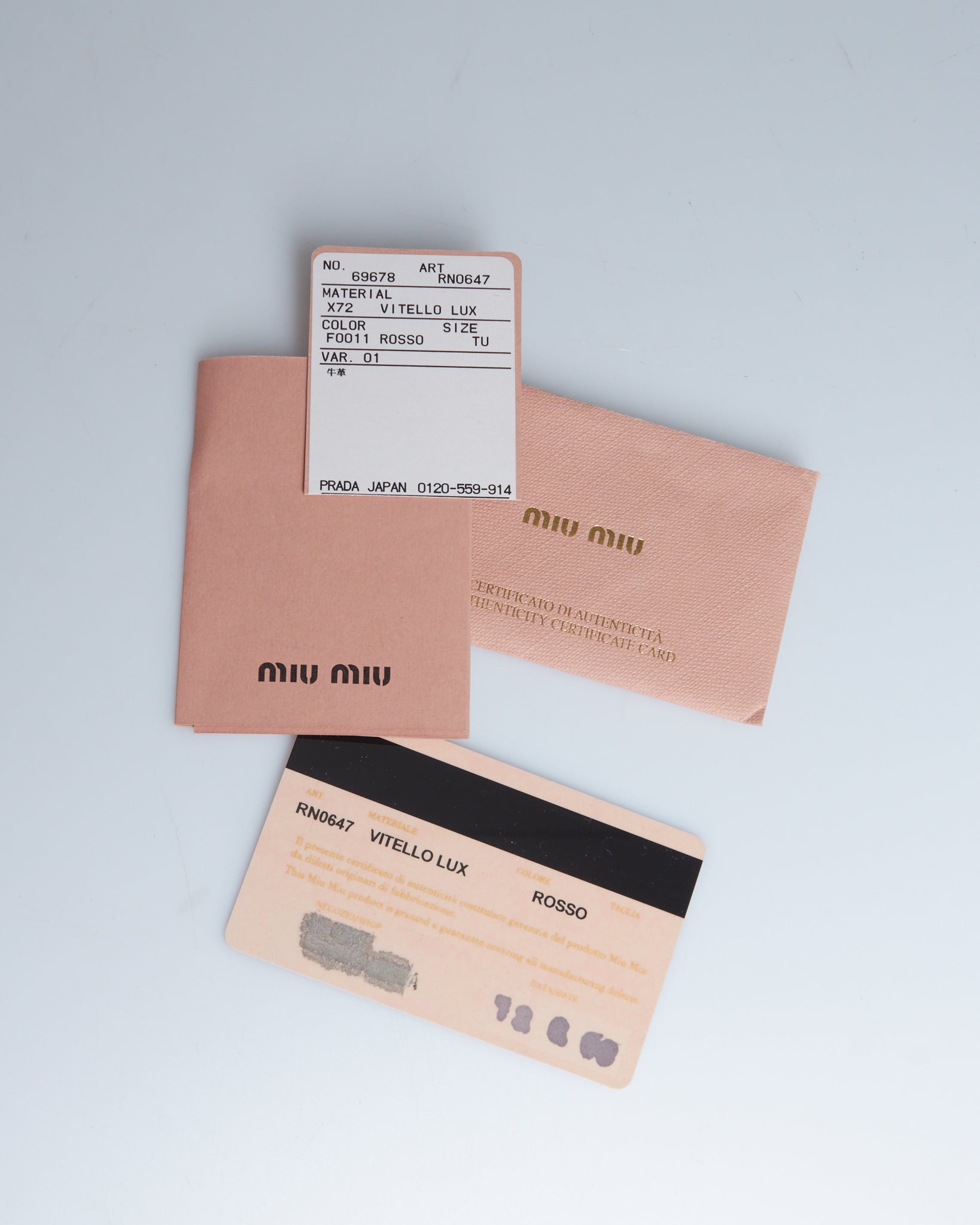 Miu Miu Vitello Lux Gathered Handle Bag