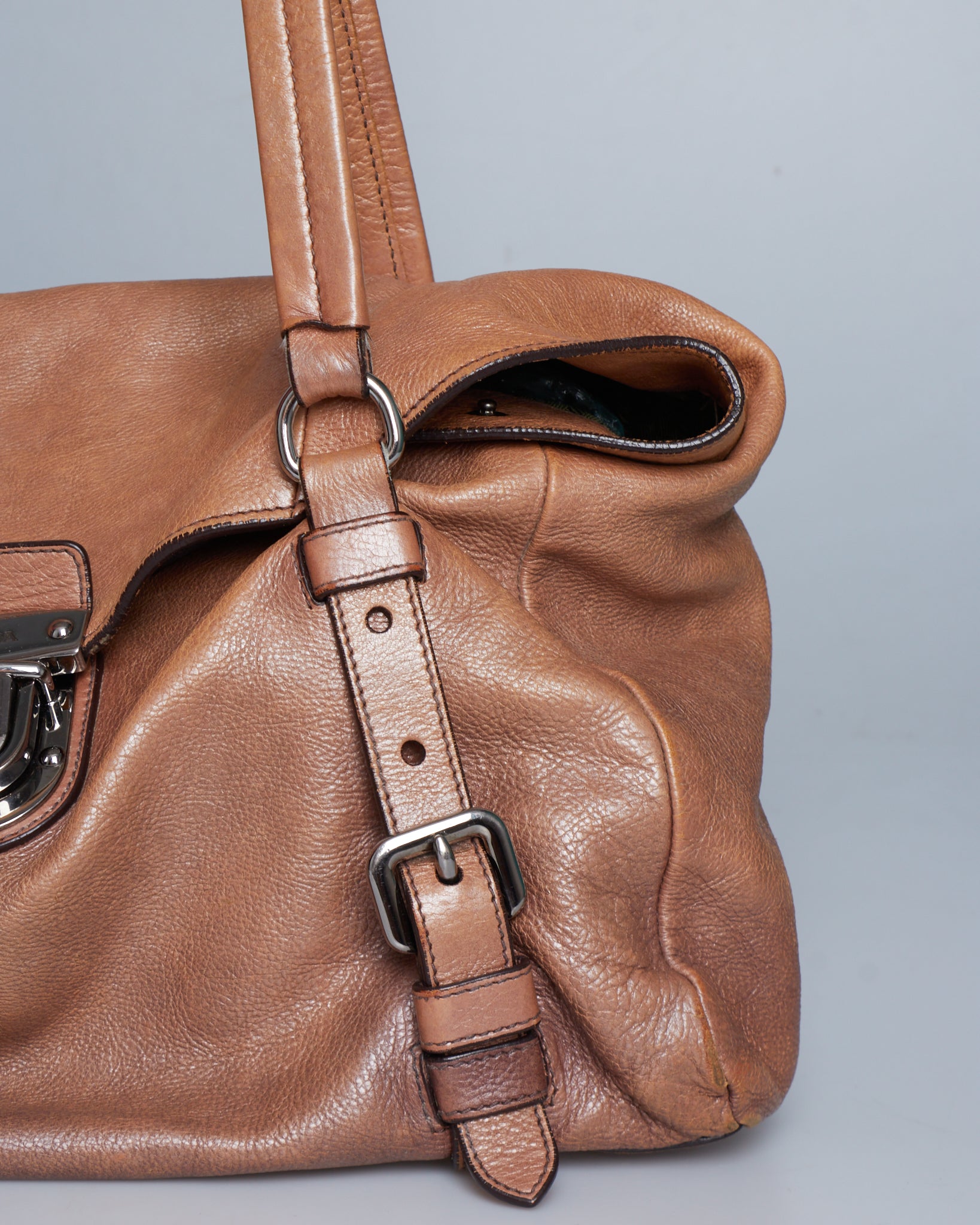 Prada Buffalo Easy leather shoulder bag