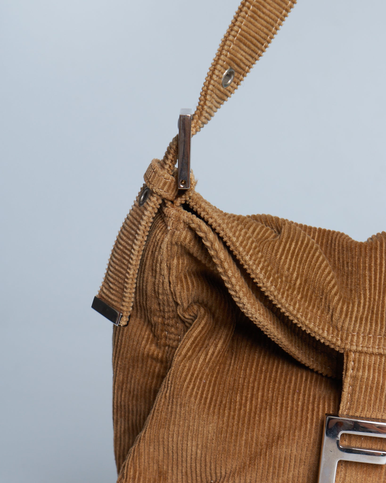 Fendi Corduroy Baguette Bag