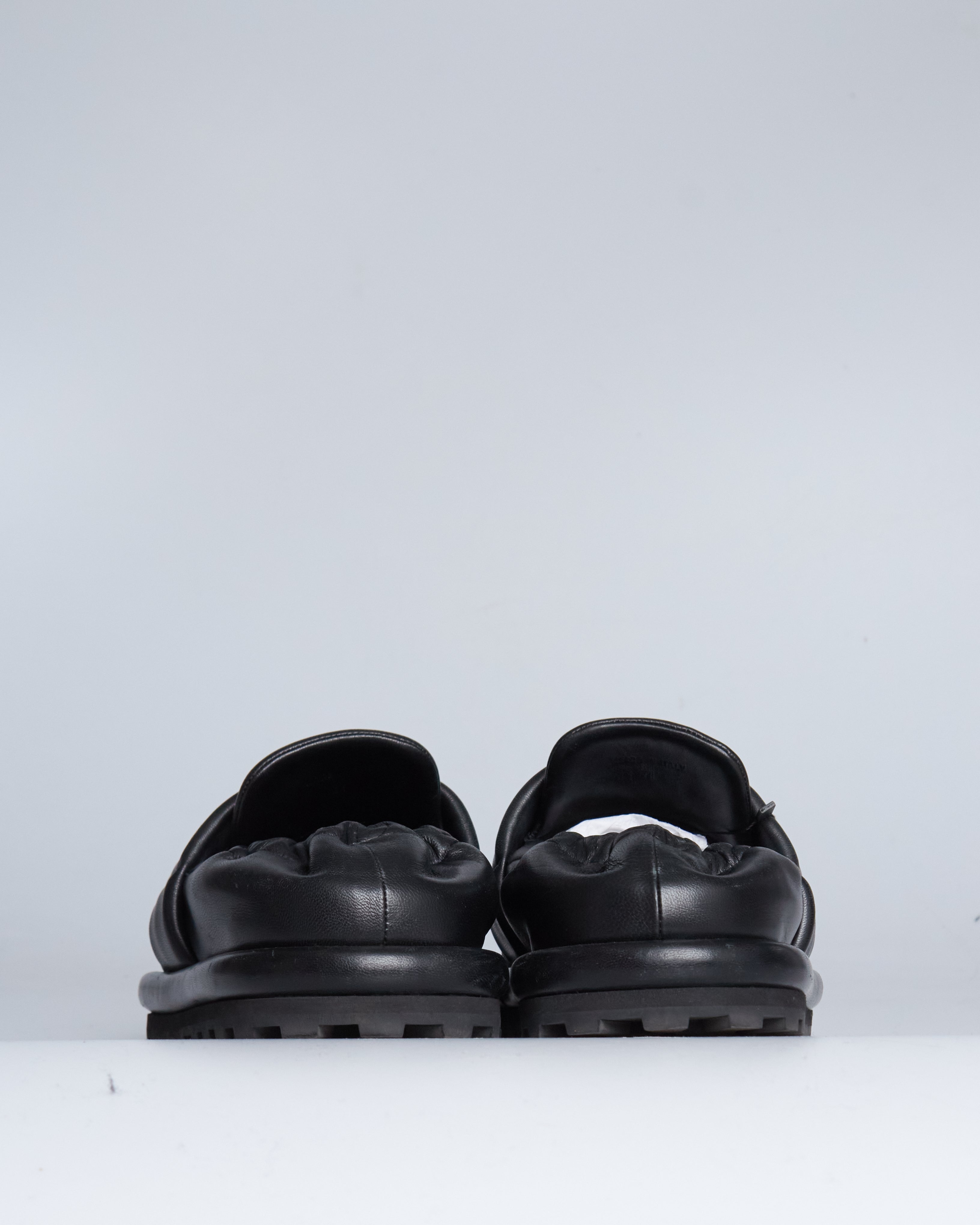 Jil Sander Black Strap Sabot Loafers