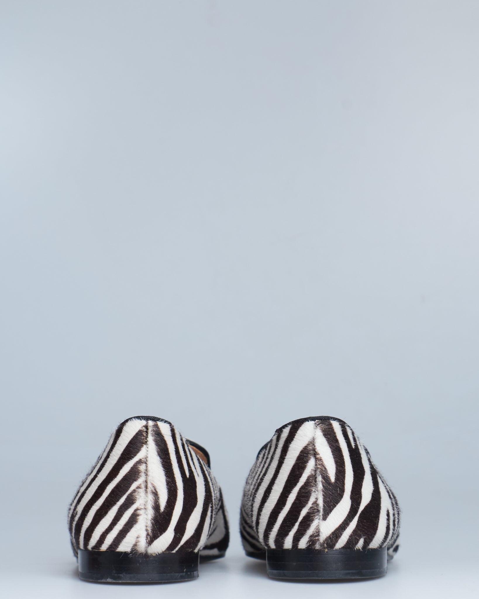 Prada calf hair loafers