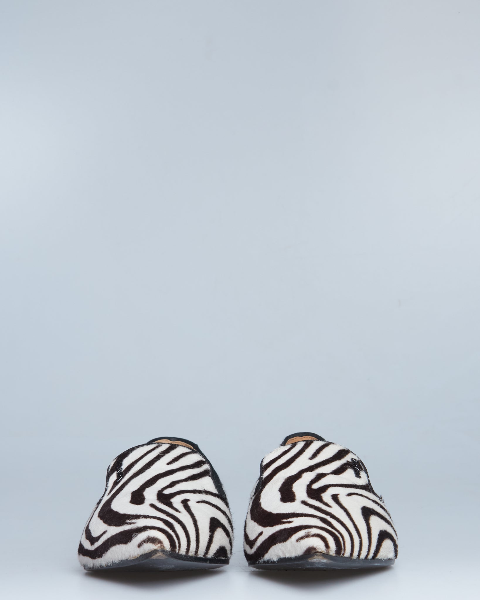 Prada calf hair loafers