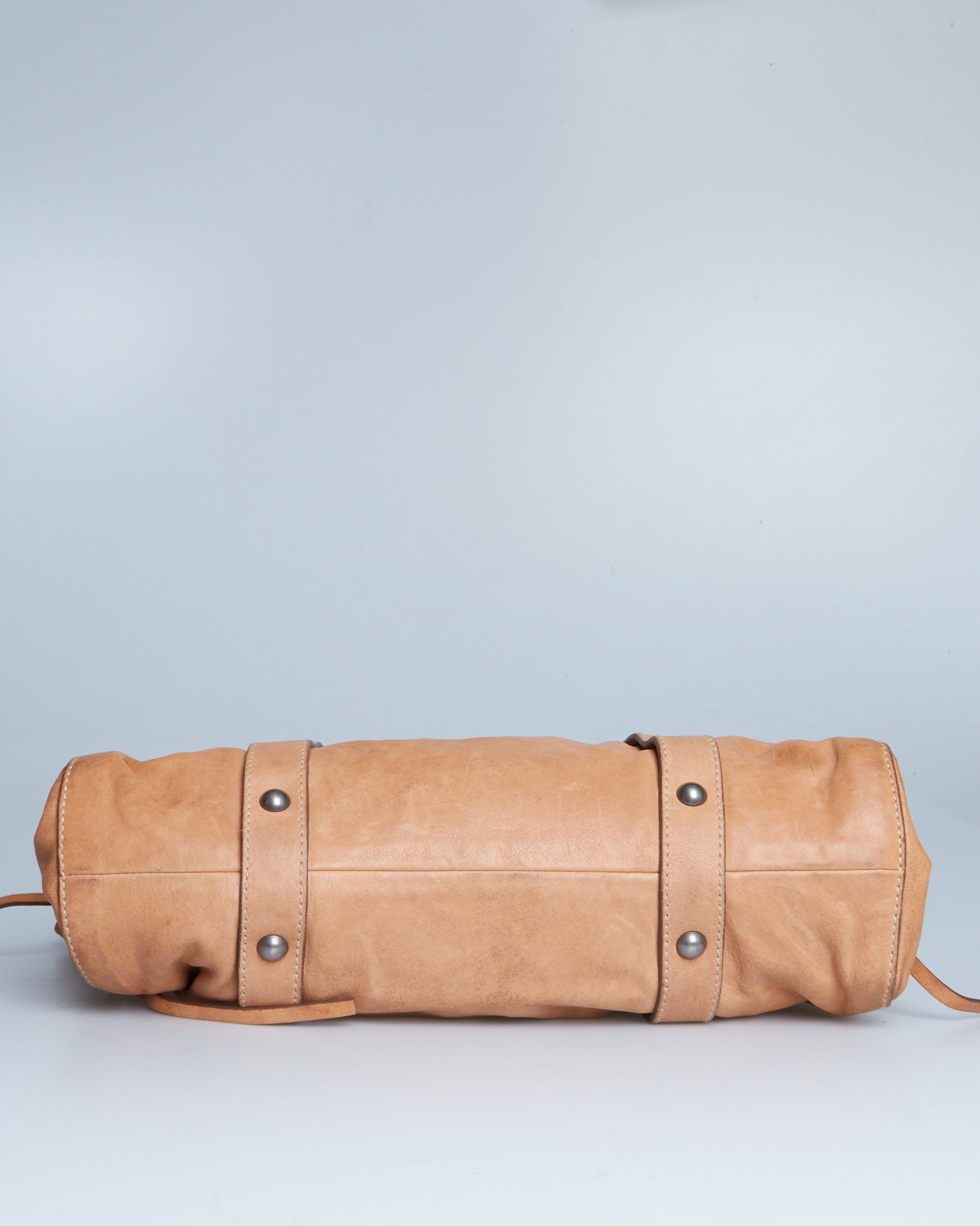 Miu Miu Vitello Lux Gathered Handle Bag