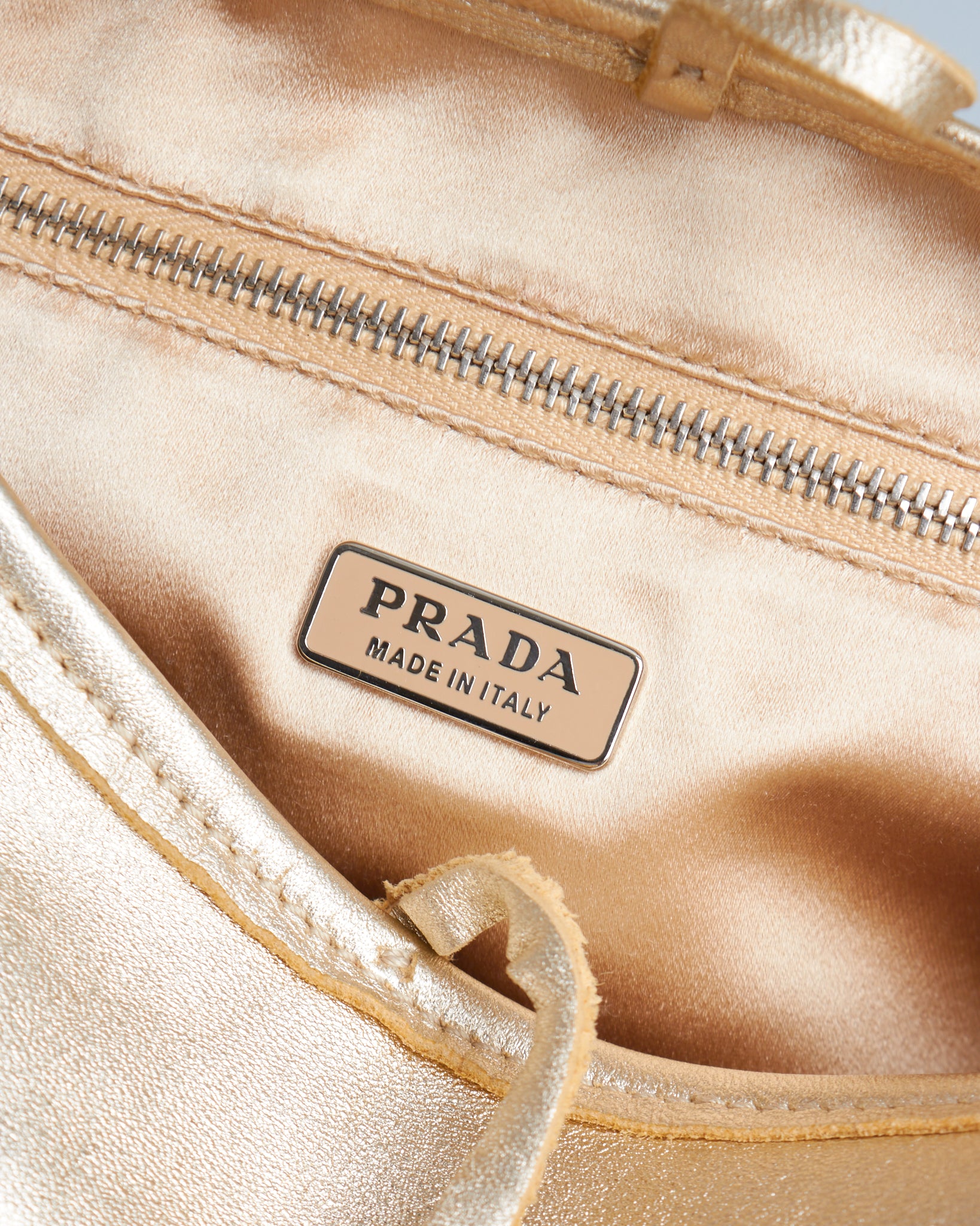 Prada Metallic Baguette