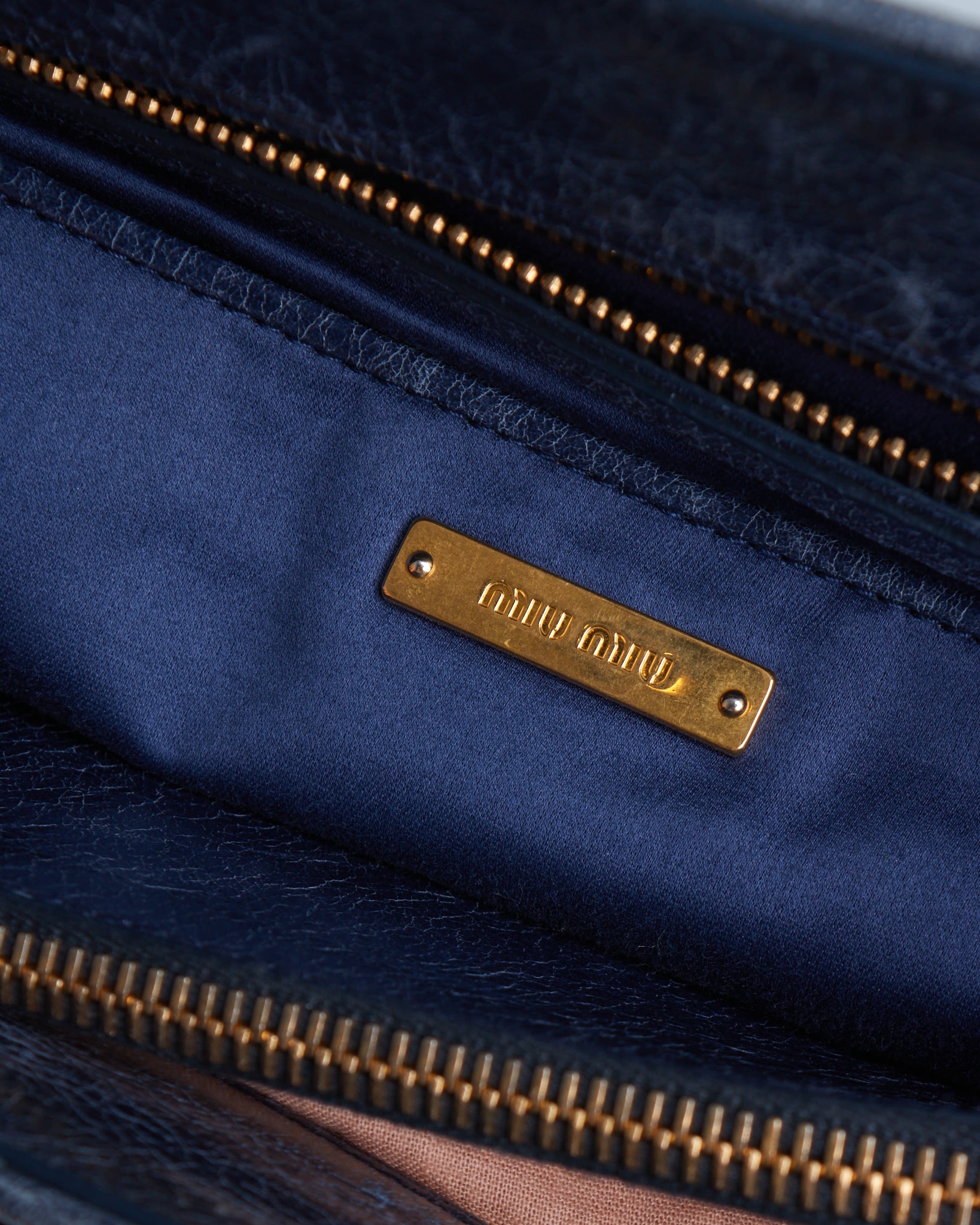 Miu Miu Vitello Lux Bow Shoulder Bag