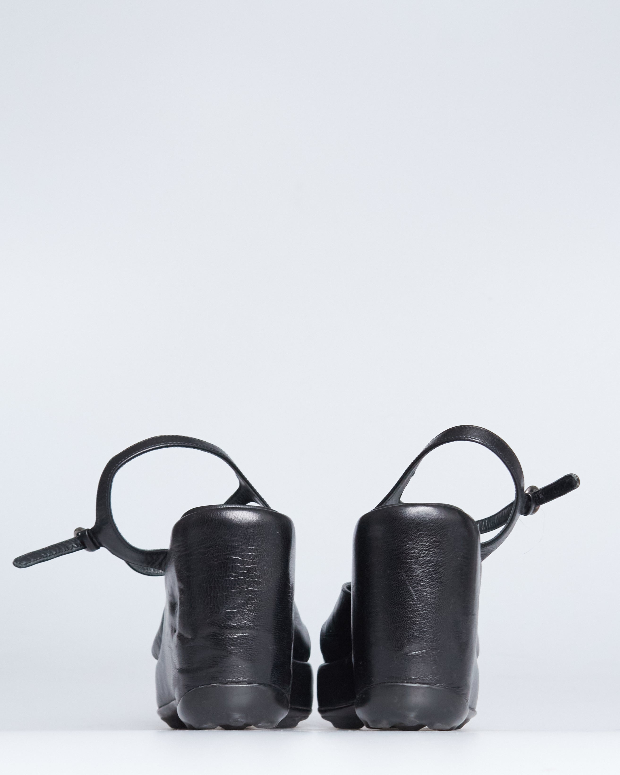 Miu Miu nappa leather platform sandals