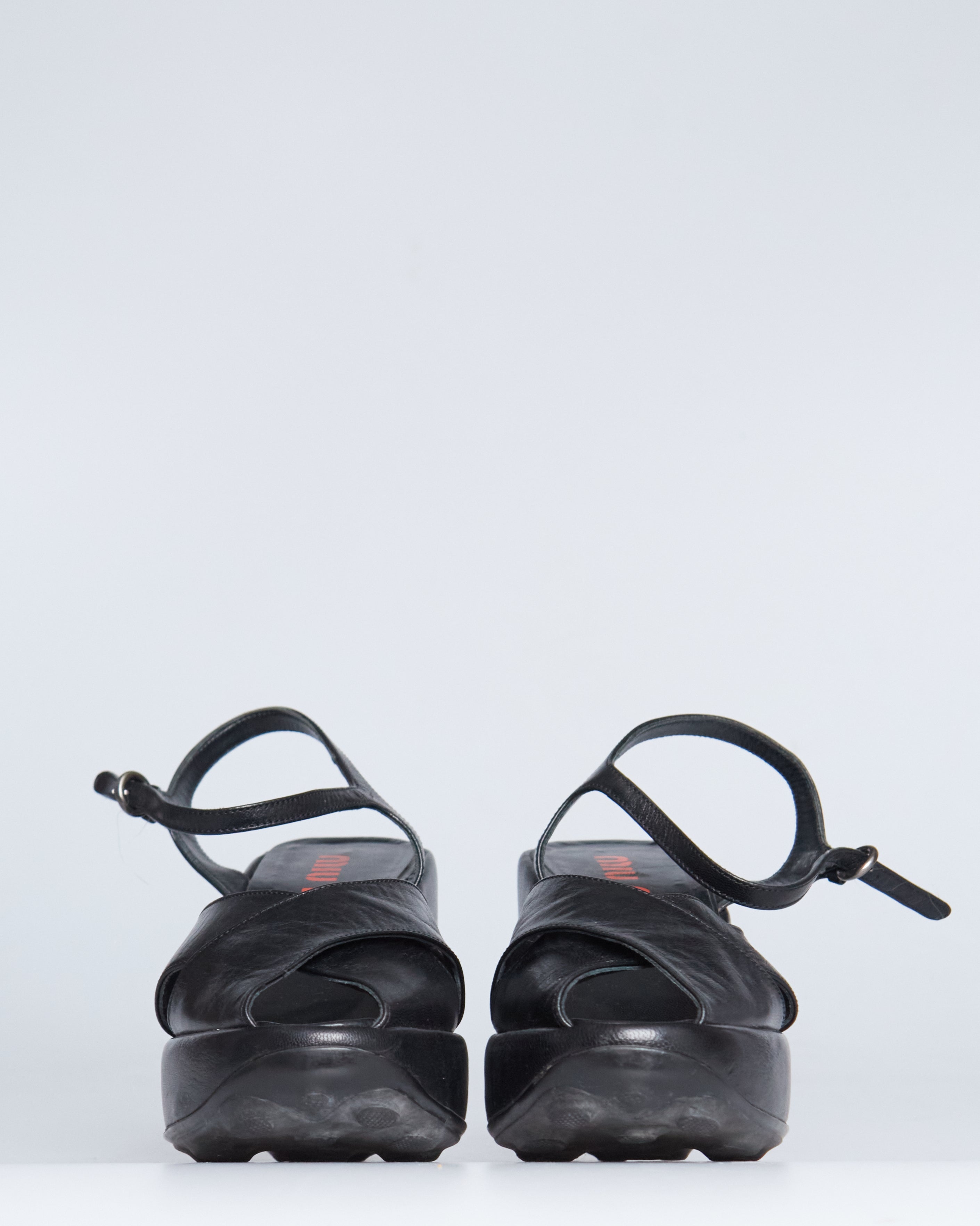 Miu Miu nappa leather platform sandals