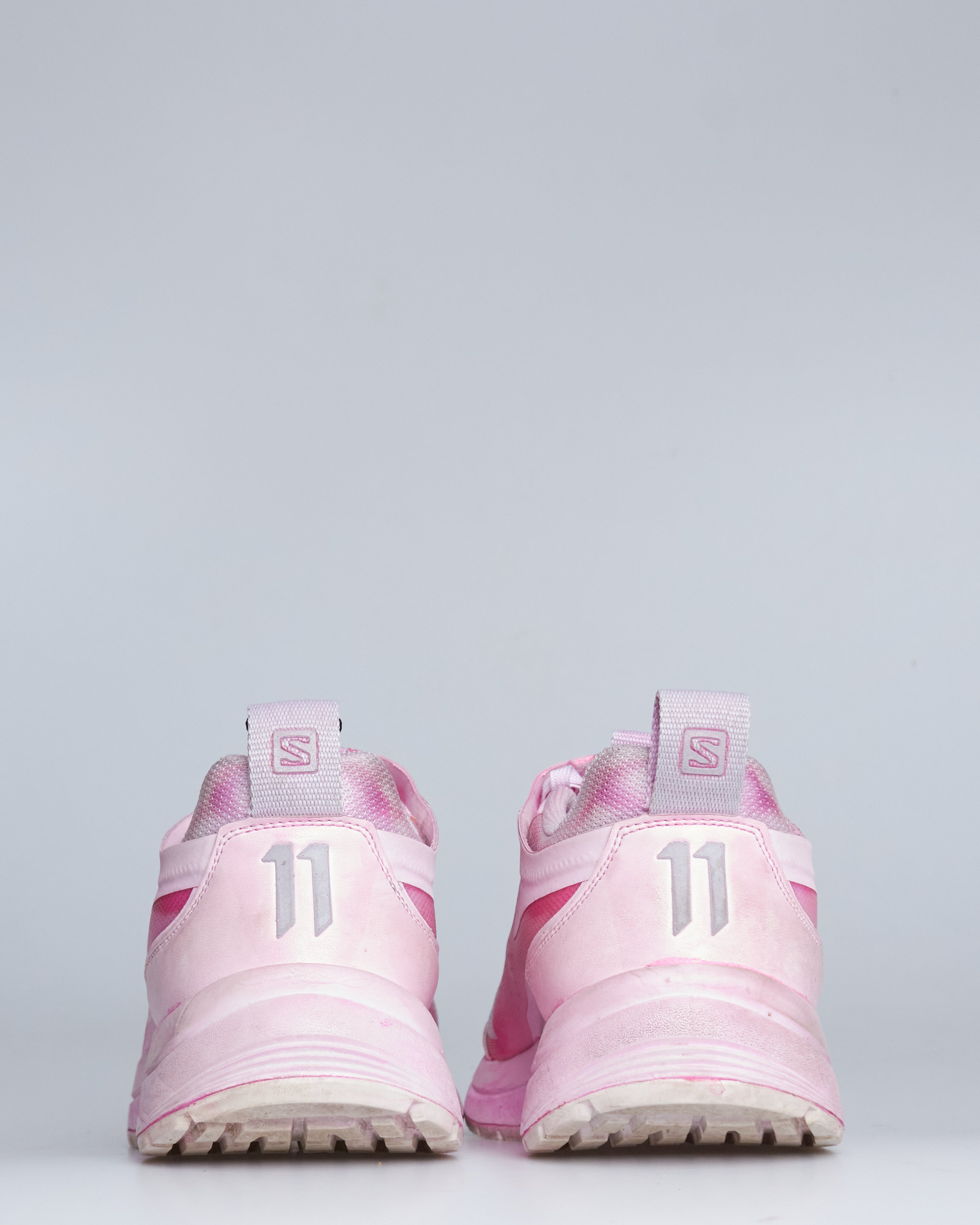 11 by Boris Bidjan Saberi Pink Salomon Edition Bamba 2 Low-Top Sneakers