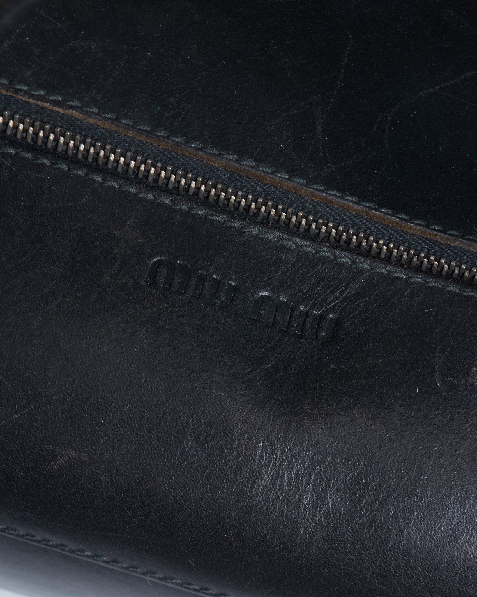 Miu Miu Leather Boston Bag