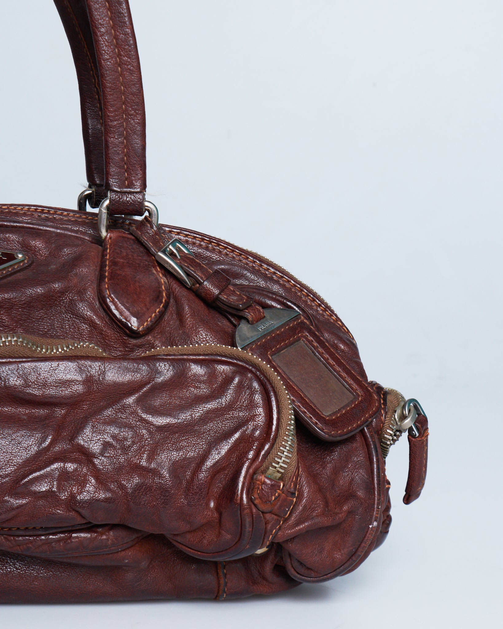 Prada Washed Bauletto