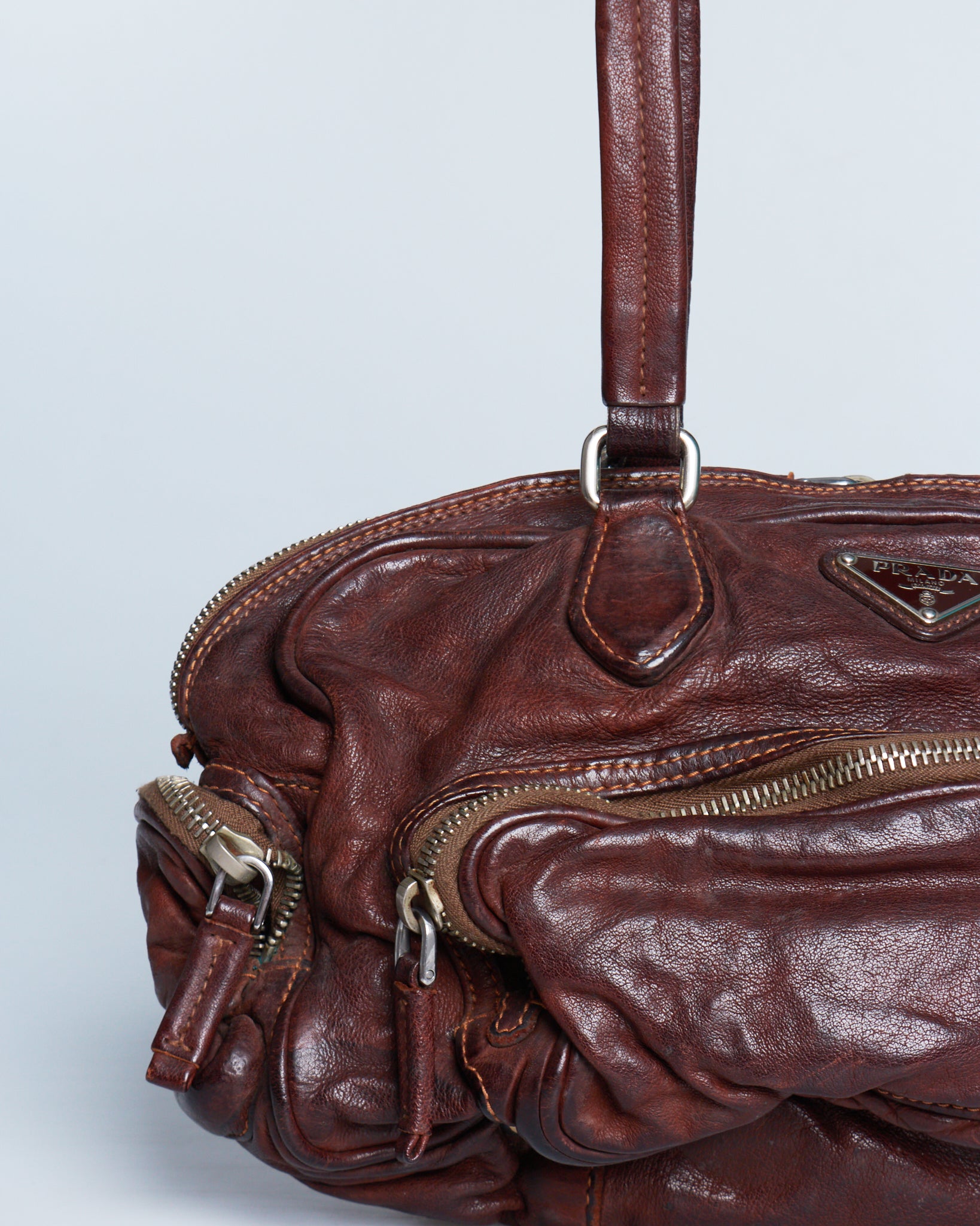 Prada Washed Bauletto