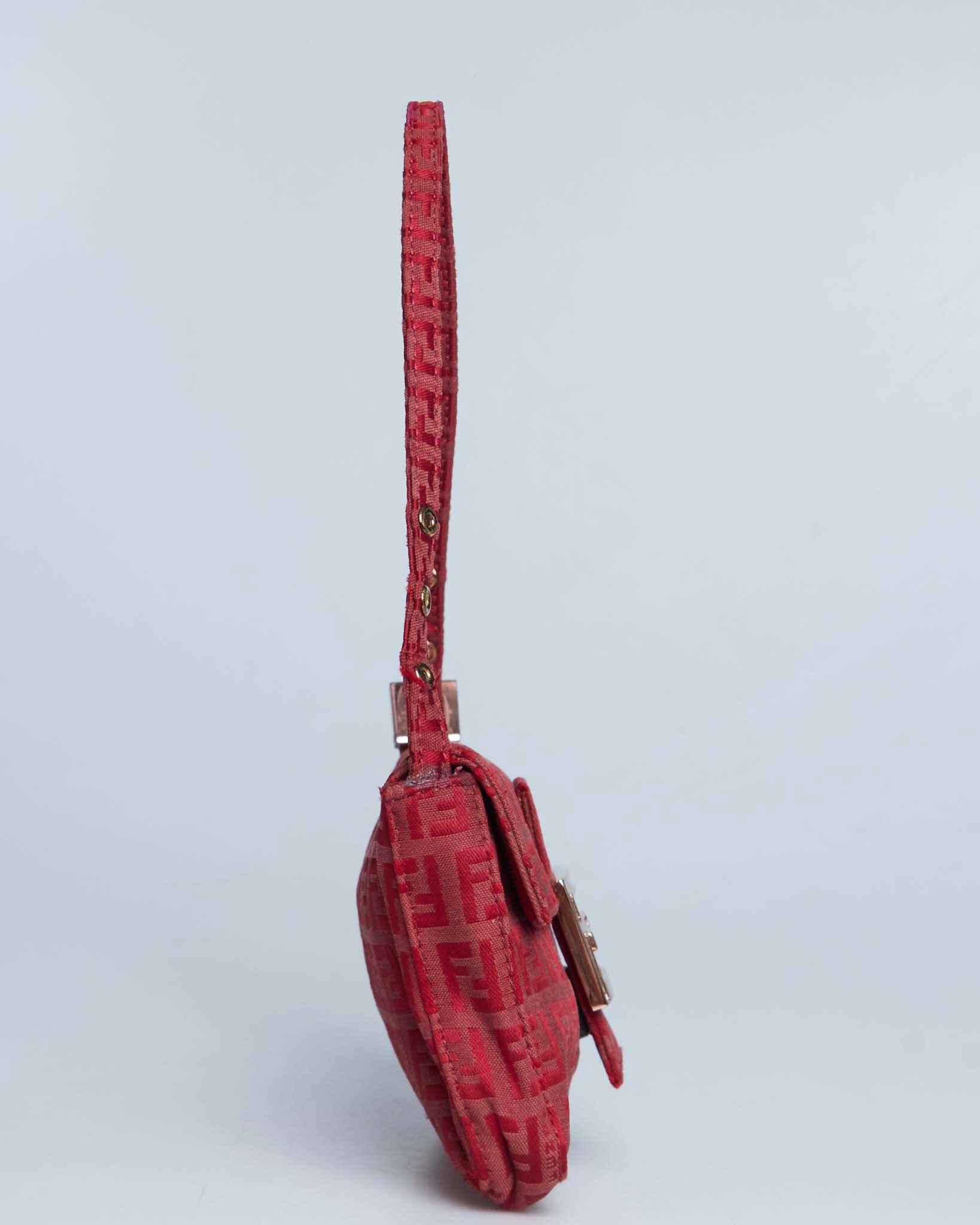 Fendi Zucca Mini Mamma Baguette Bag