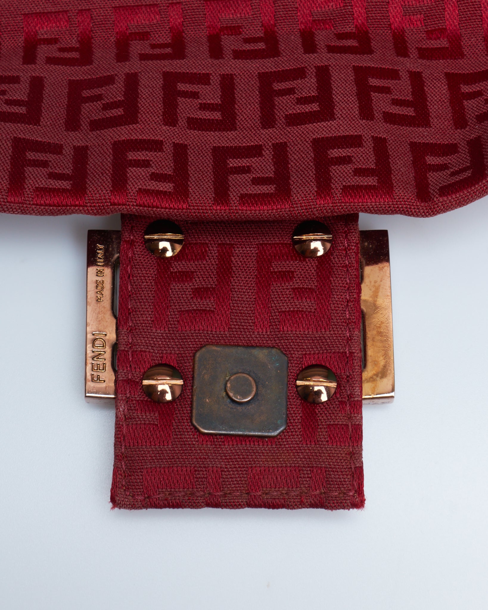 Fendi Zucca Mini Mamma Baguette Bag
