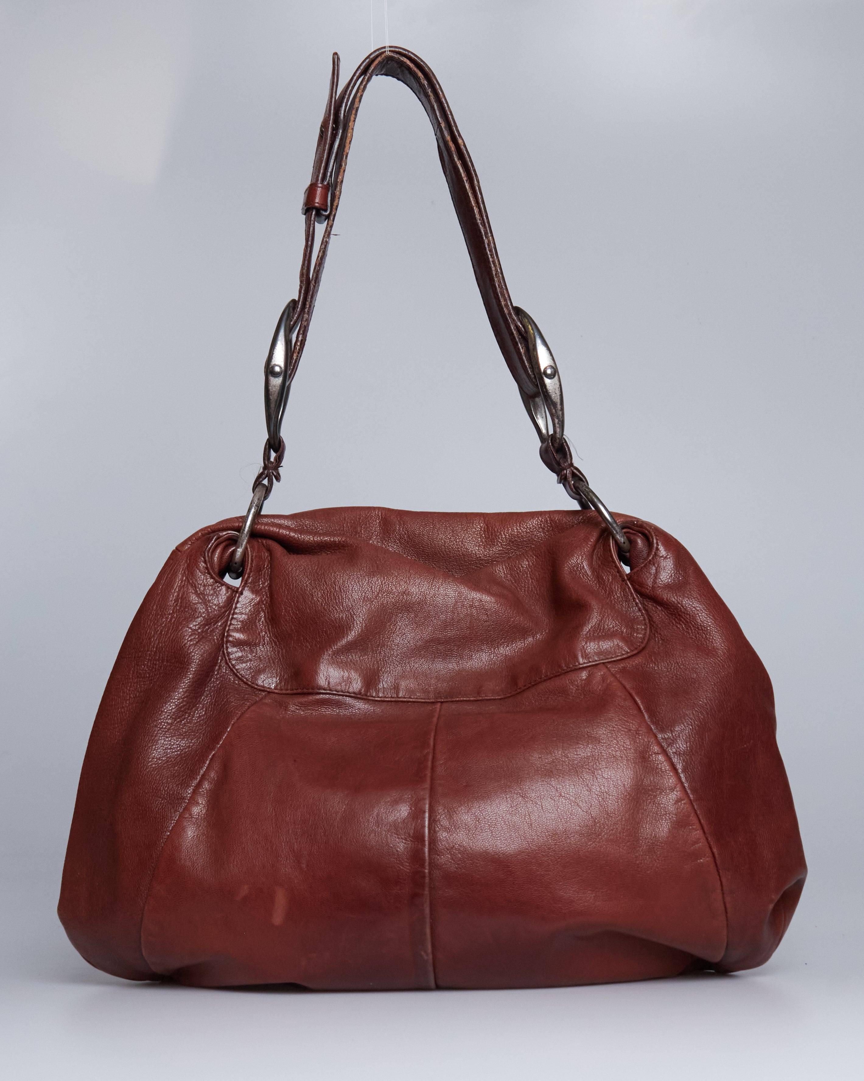 Yves Saint Laurent Nadja Rose Ruffle Bag