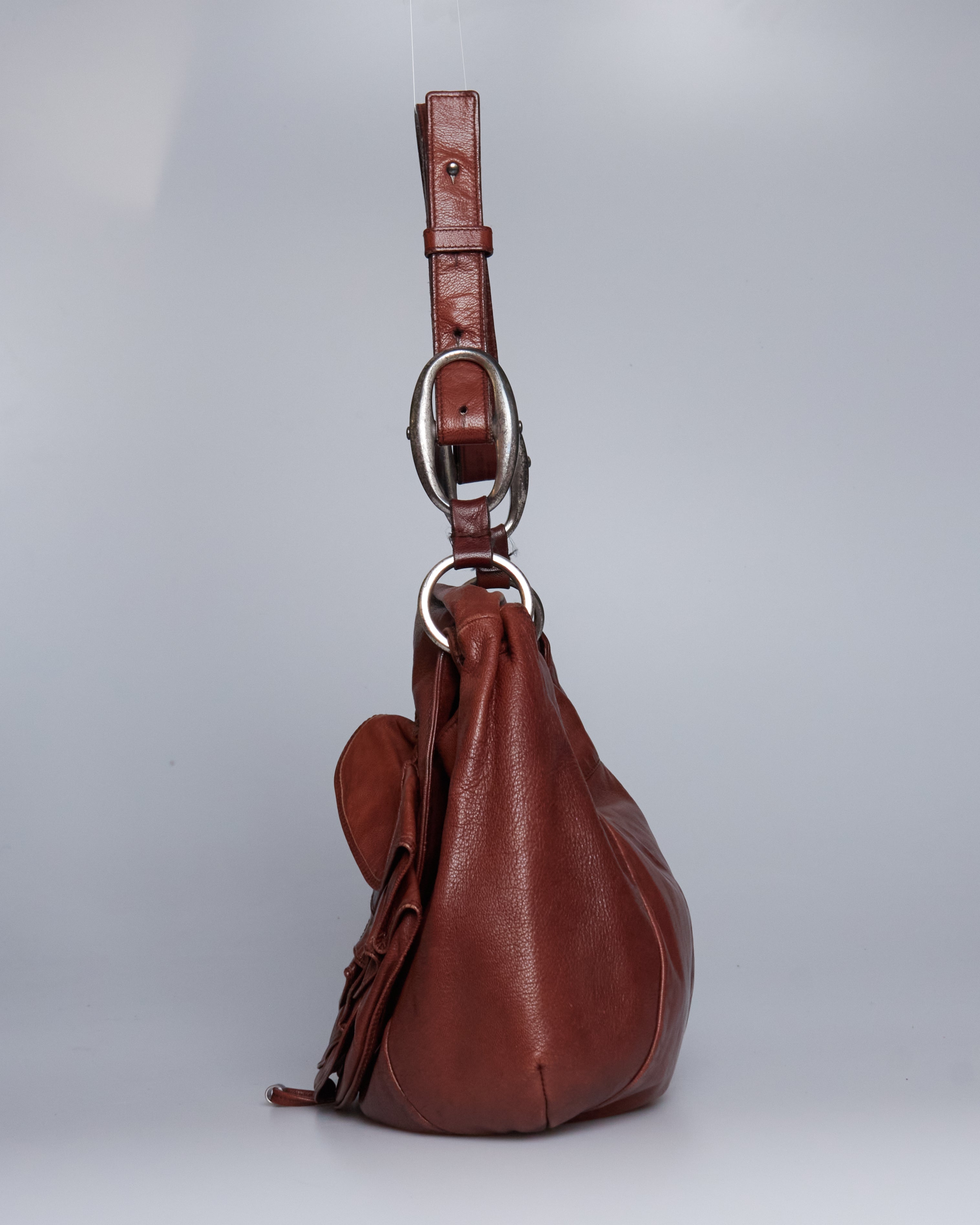 Yves Saint Laurent Nadja Rose Ruffle Bag