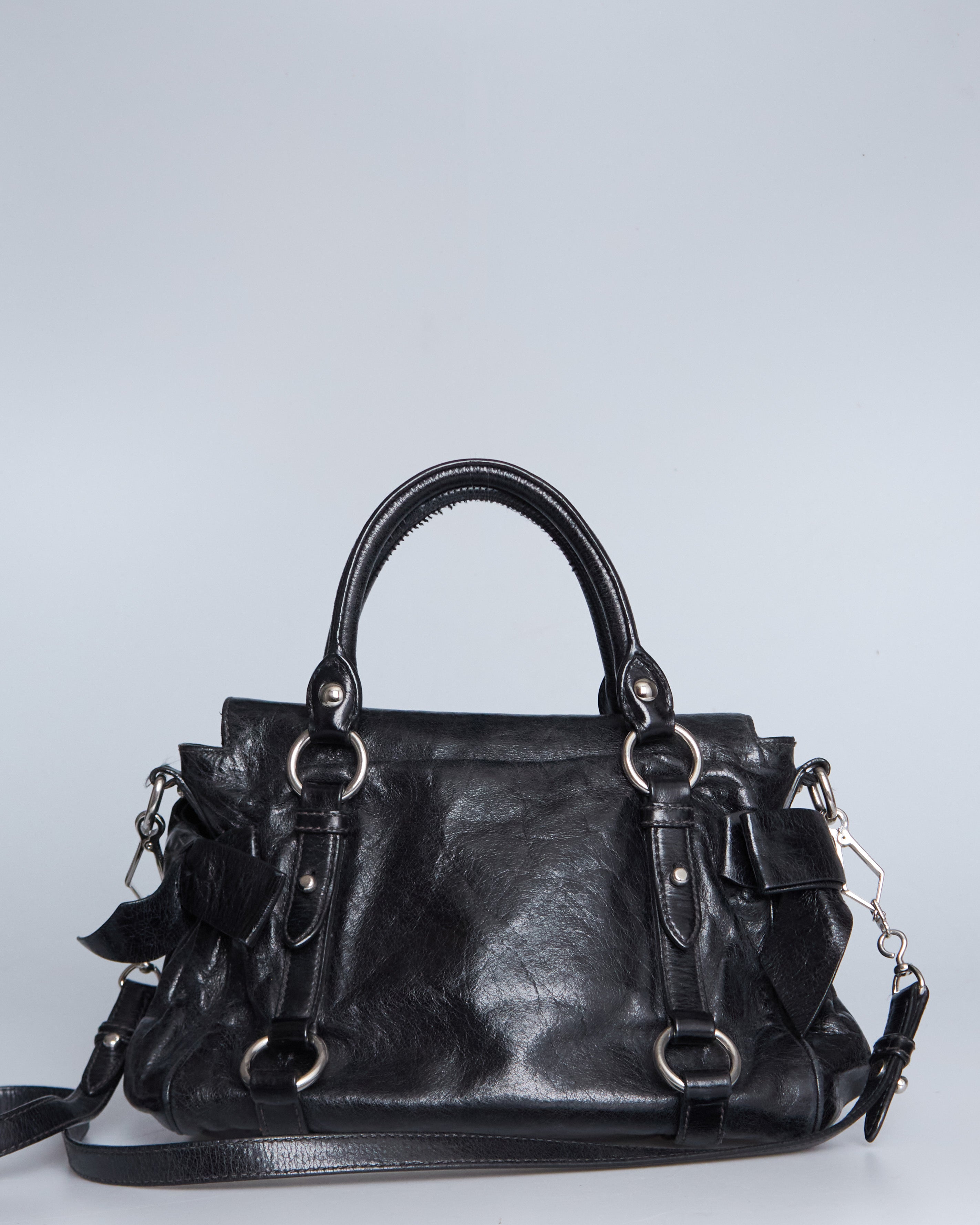 Miu Miu Vitello Lux Bow Bag Mini