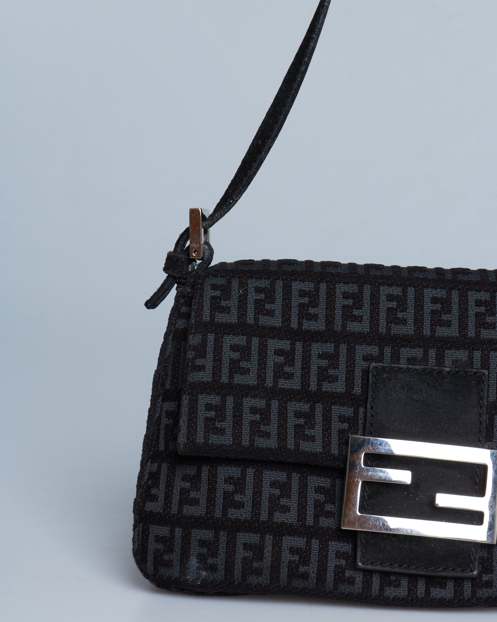 Fendi Zucca Mini Baguette Bag