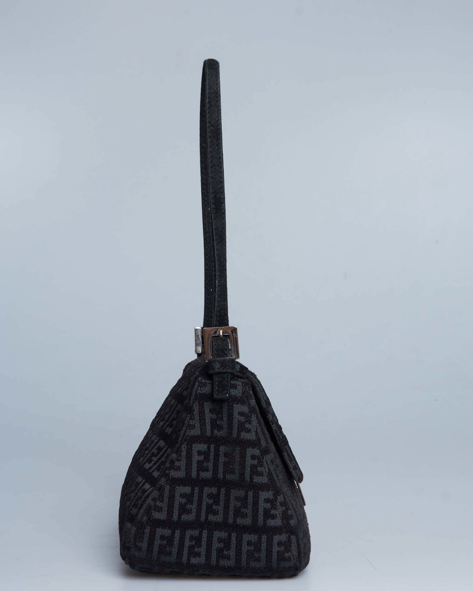 Fendi Zucca Mini Baguette Bag