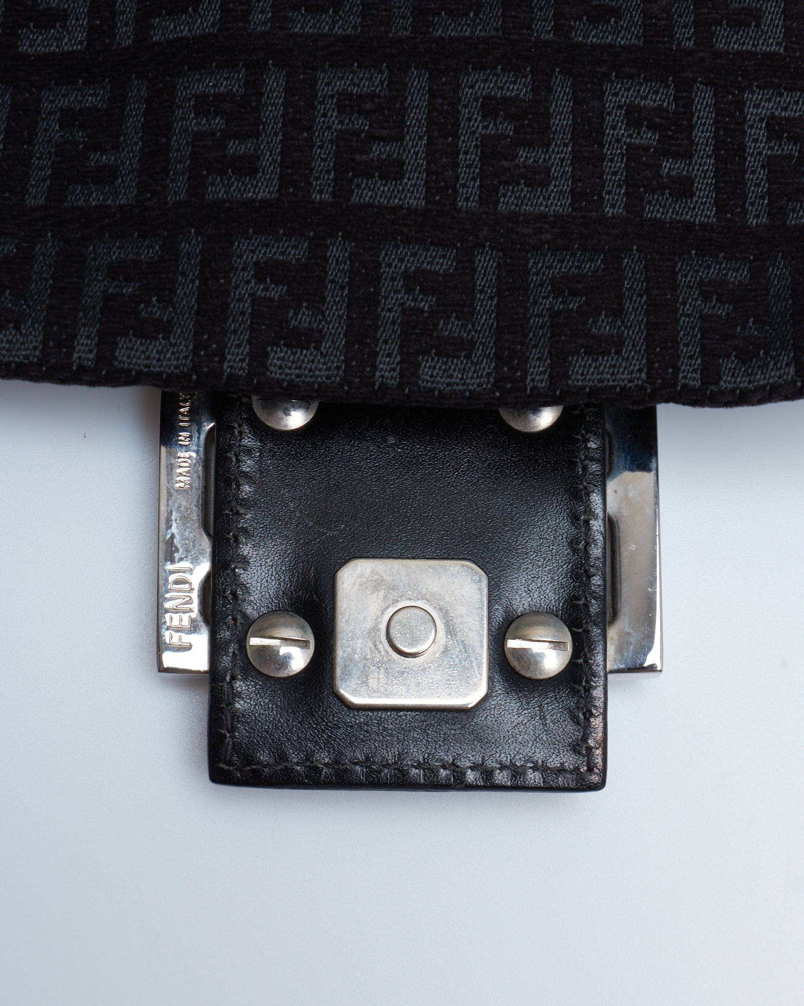 Fendi Zucca Mini Baguette Bag