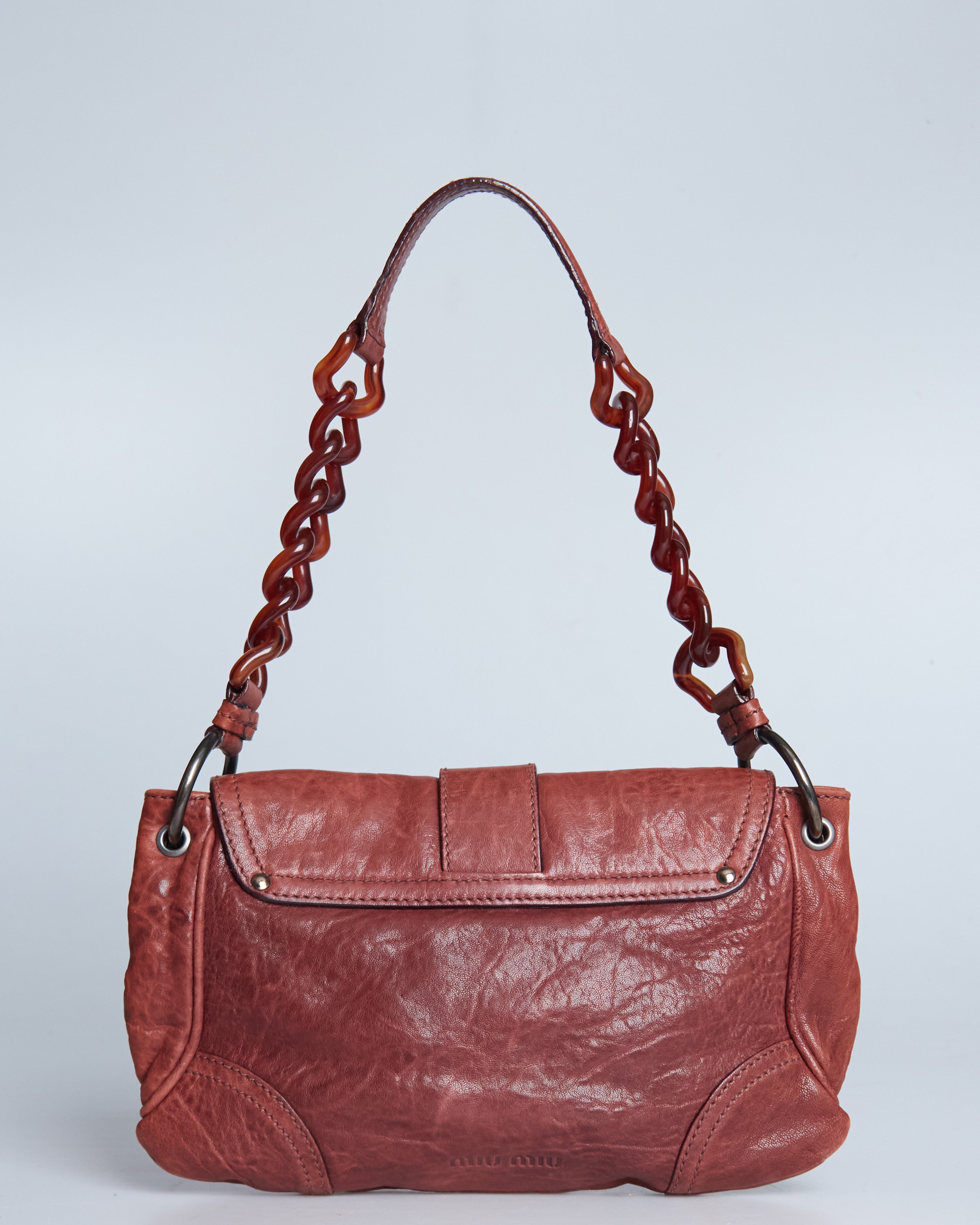 Miu Miu Embellished Buckle Bag