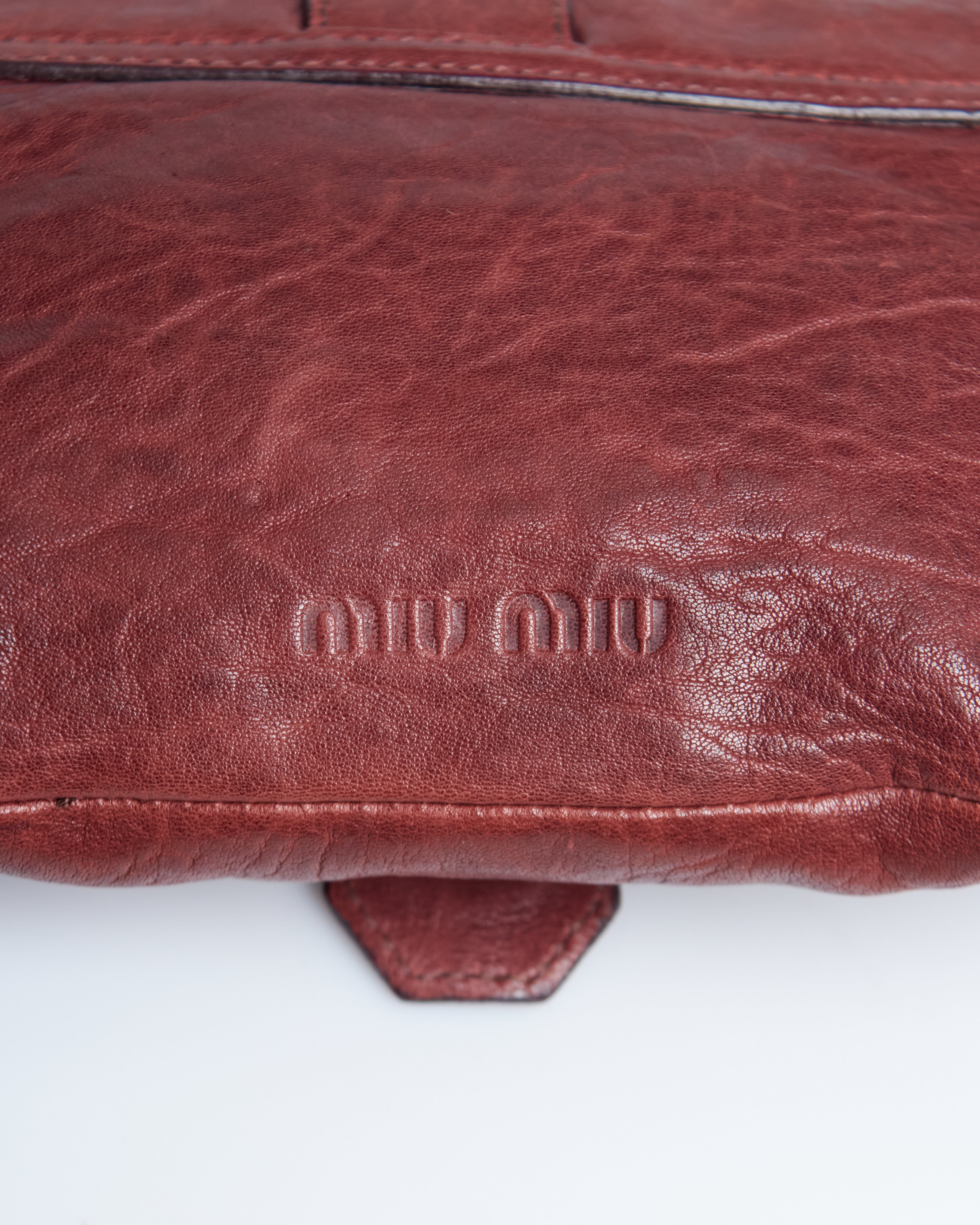 Miu Miu Embellished Buckle Bag