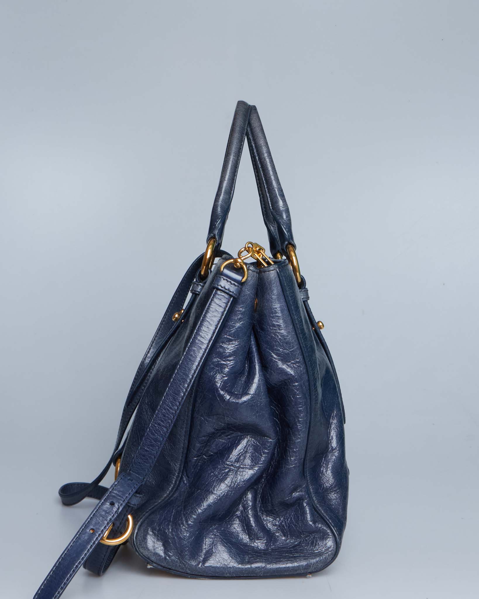 Miu Miu Vitello Lux Bow Tote