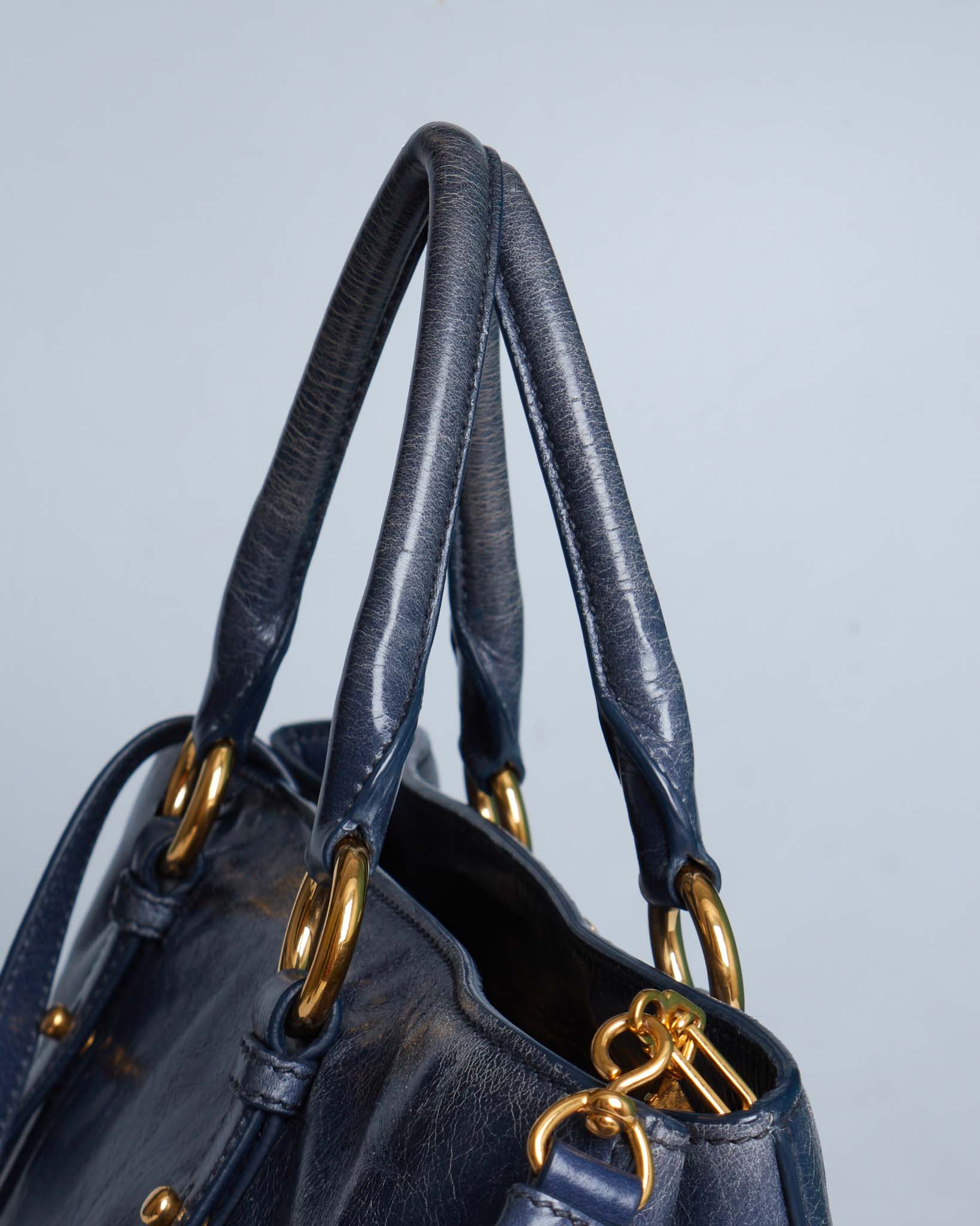 Miu Miu Vitello Lux Bow Tote