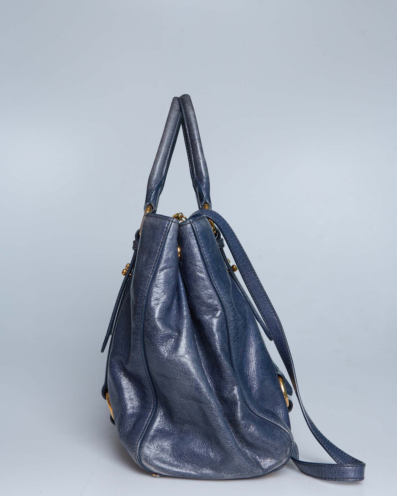 Miu Miu Vitello Lux Bow Tote