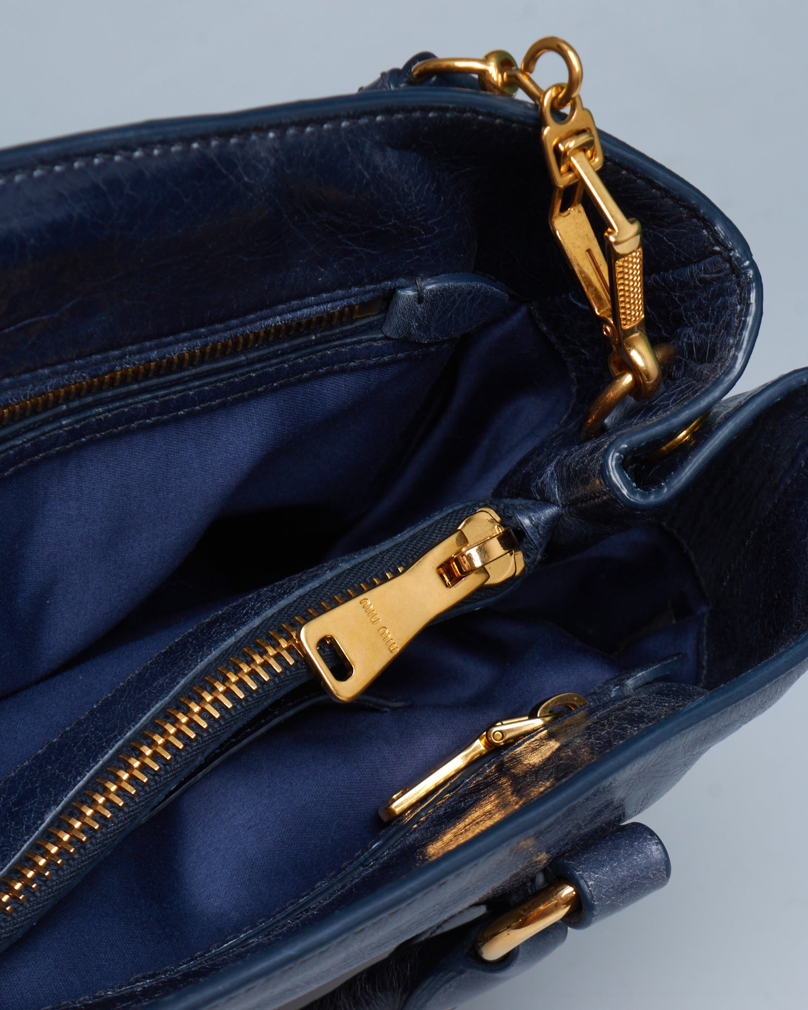 Miu Miu Vitello Lux Bow Tote