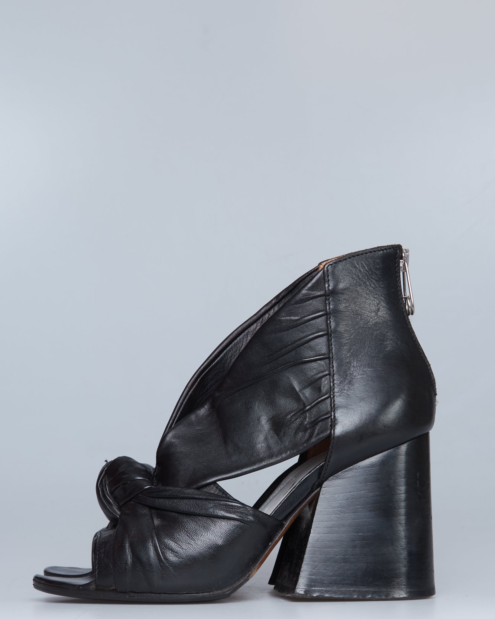 Maison Margiela open-toe knot leather pumps