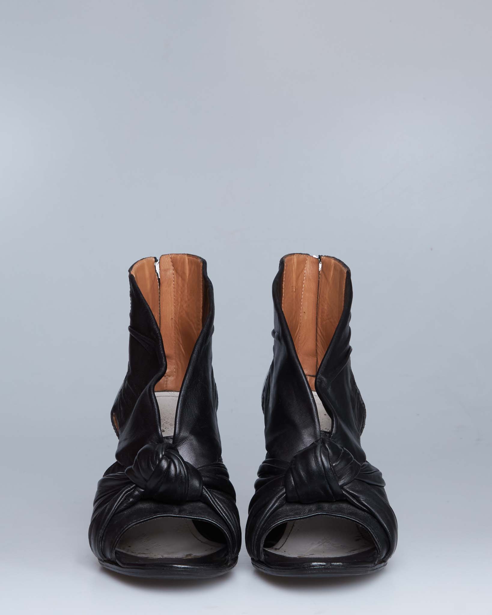 Maison Margiela open-toe knot leather pumps