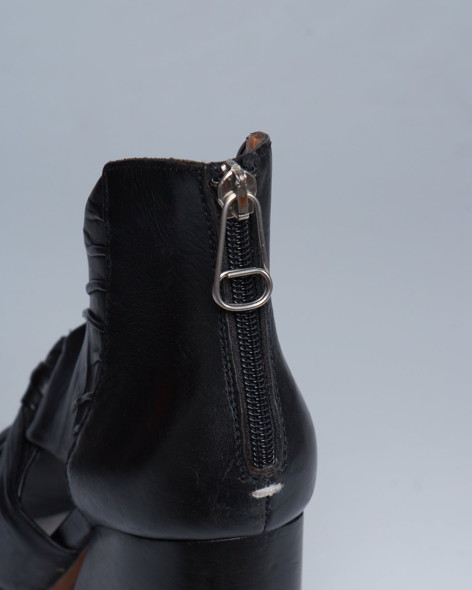 Maison Margiela open-toe knot leather pumps