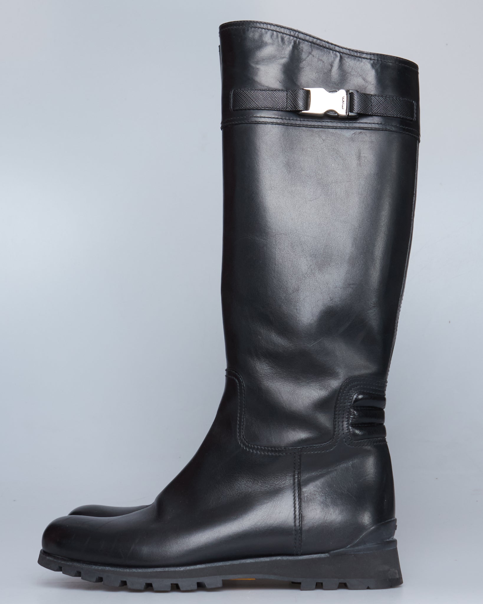 Prada leather boots