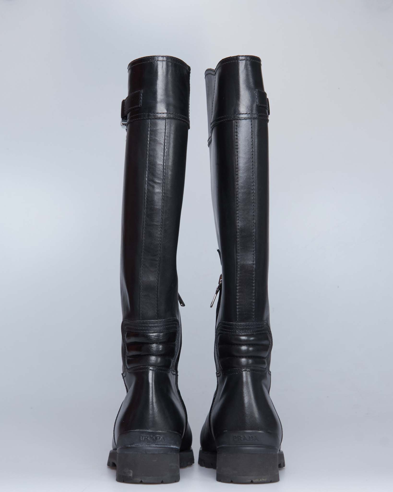 Prada leather boots
