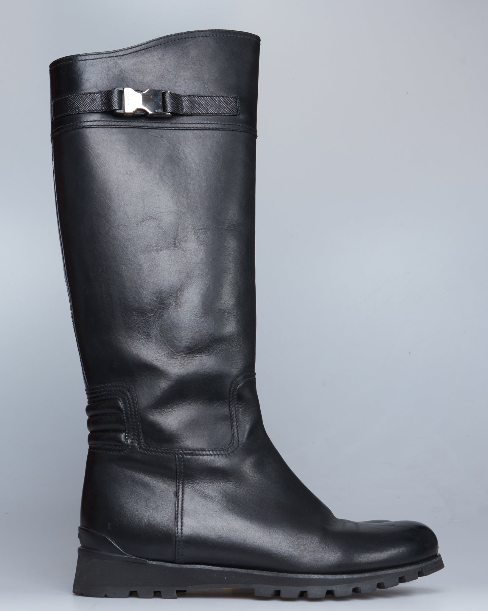 Prada leather boots
