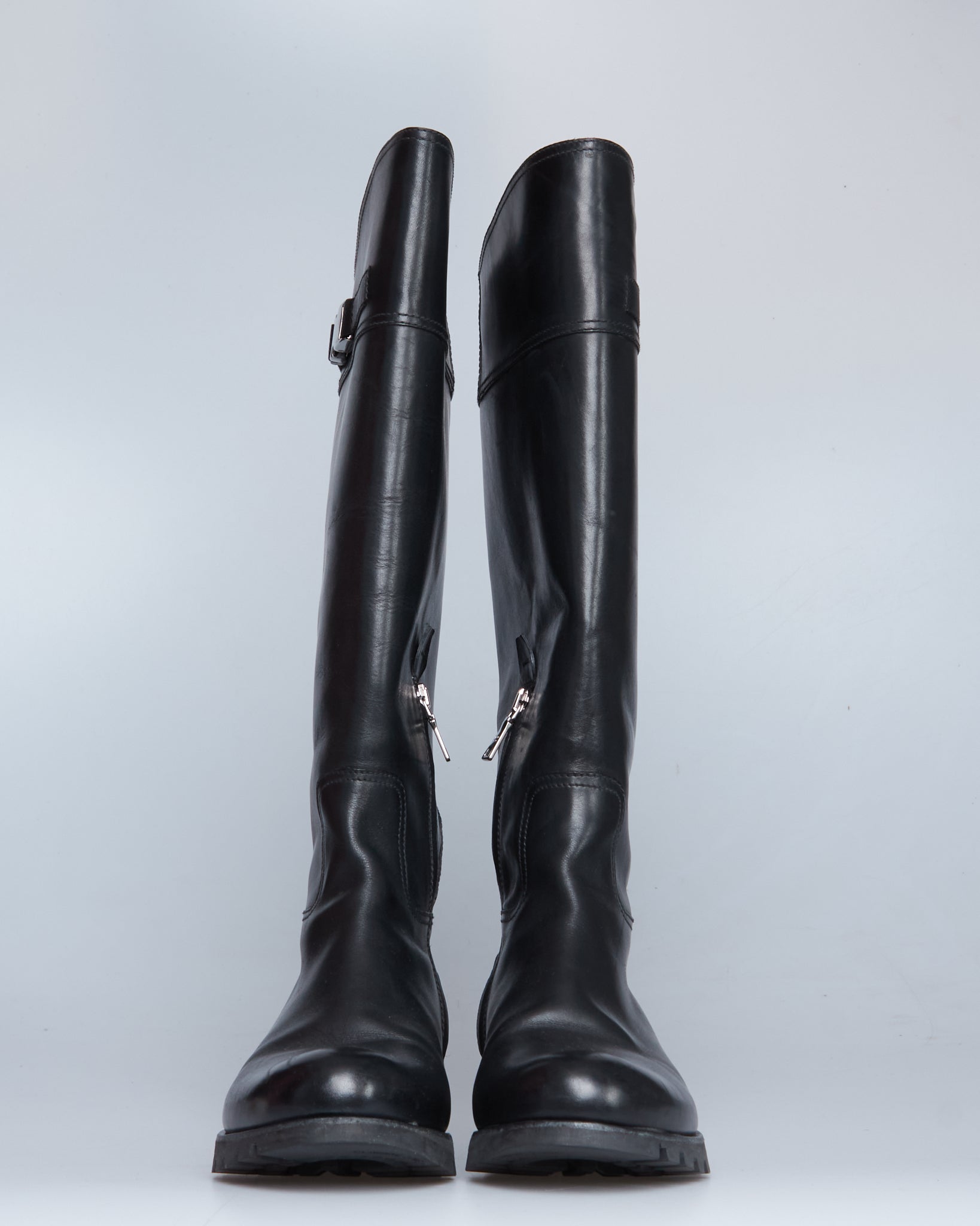 Prada leather boots