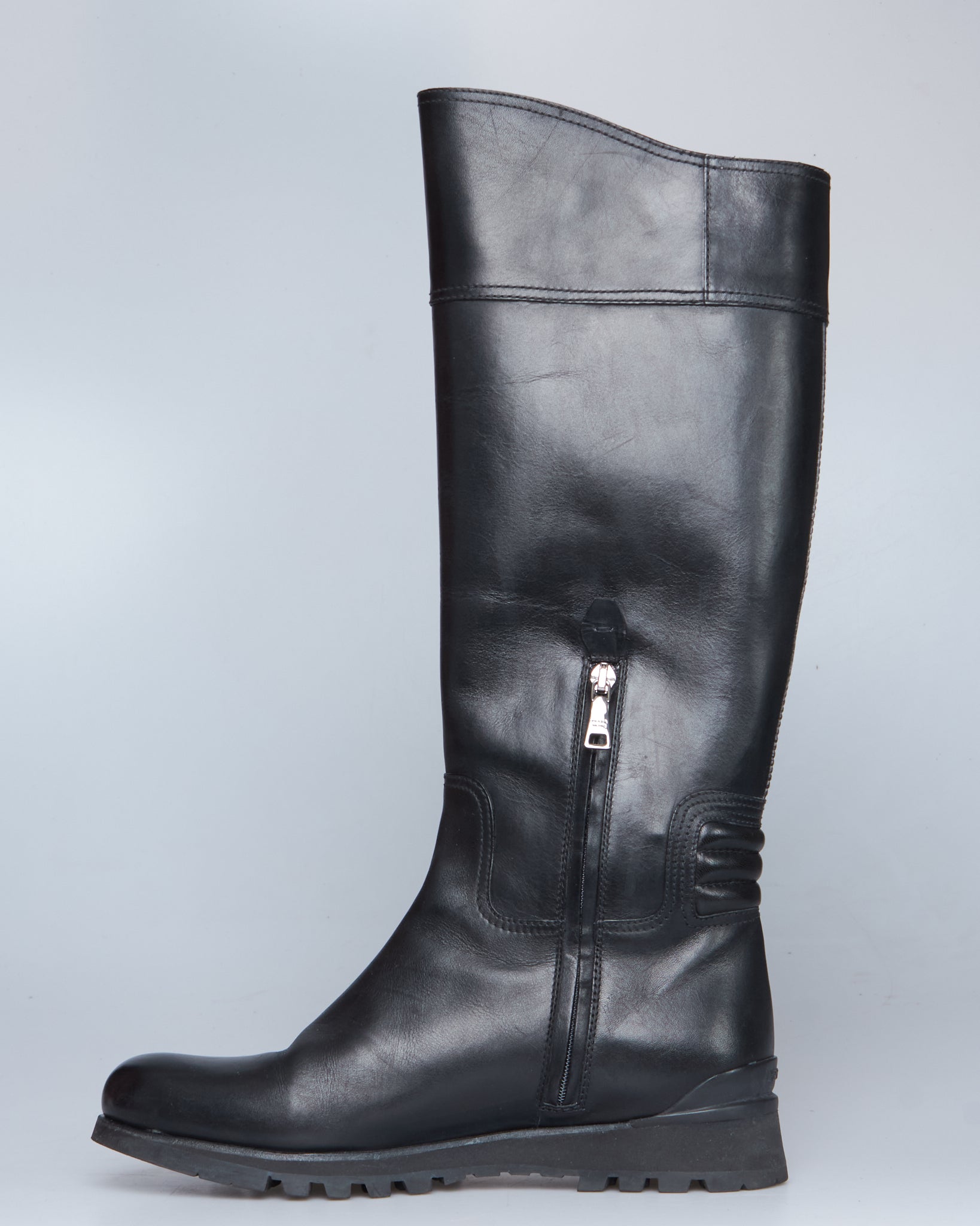 Prada leather boots