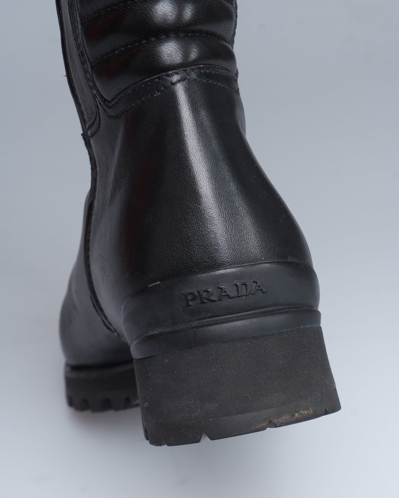 Prada leather boots