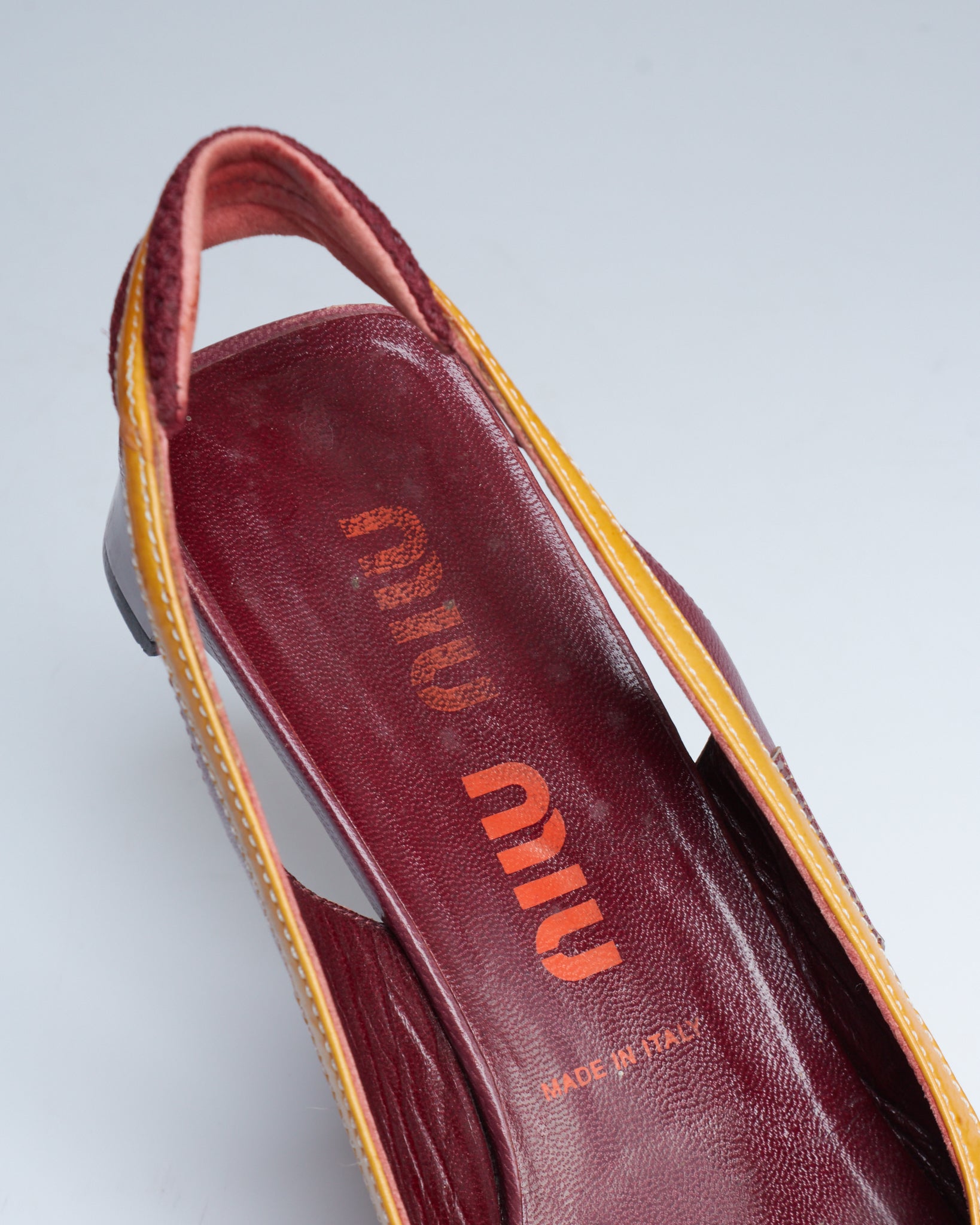 Miu Miu S/S 2000 kitten heel sandals