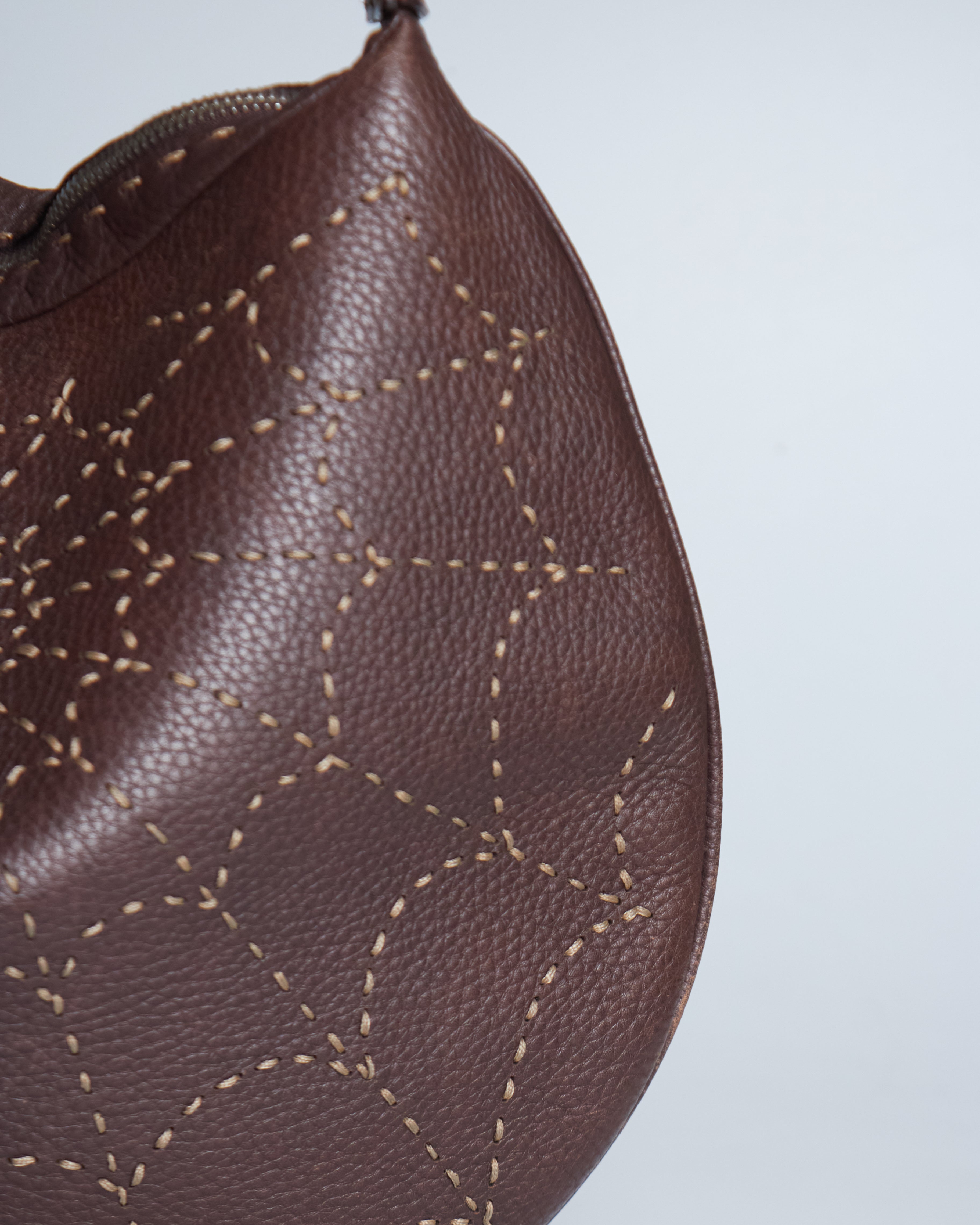 Fendi Selleria Wood Oyster Bag