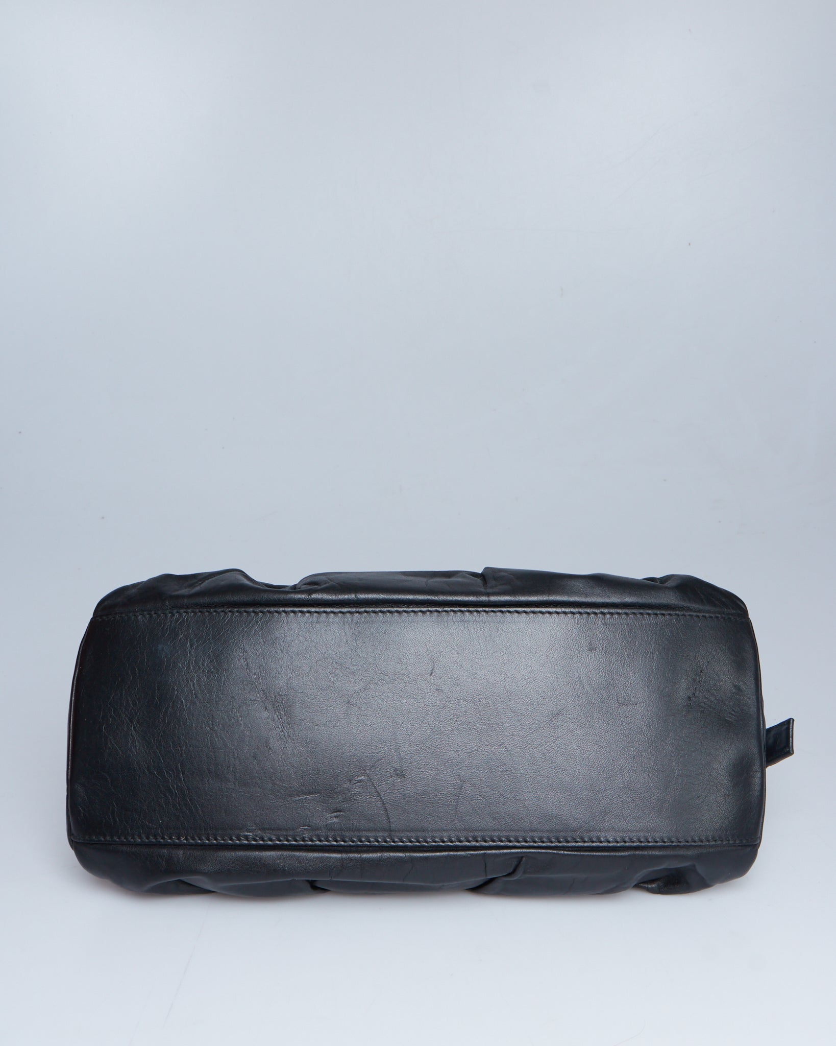Miu Miu Gathered Leather Handbag
