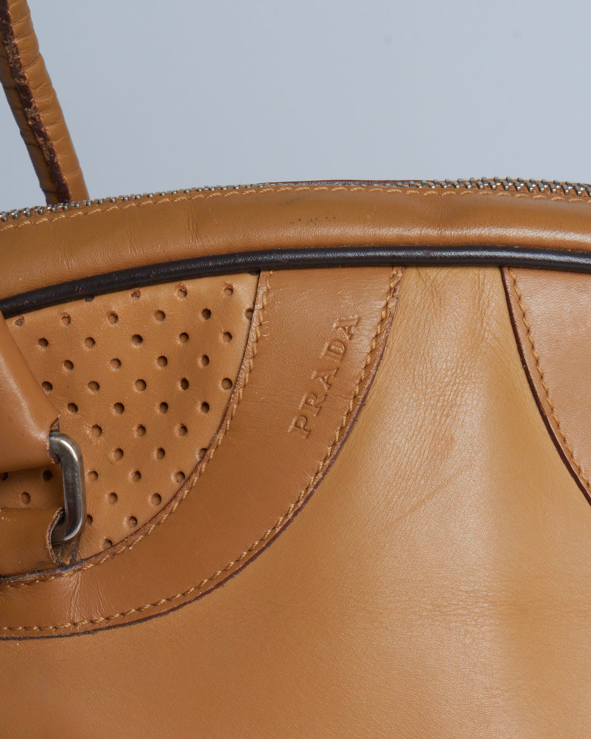 Prada Vitello Drive Bowling Bag