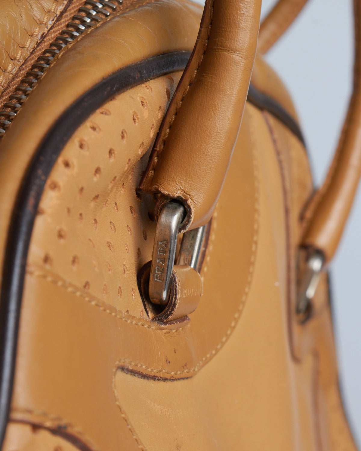 Prada Vitello Drive Bowling Bag